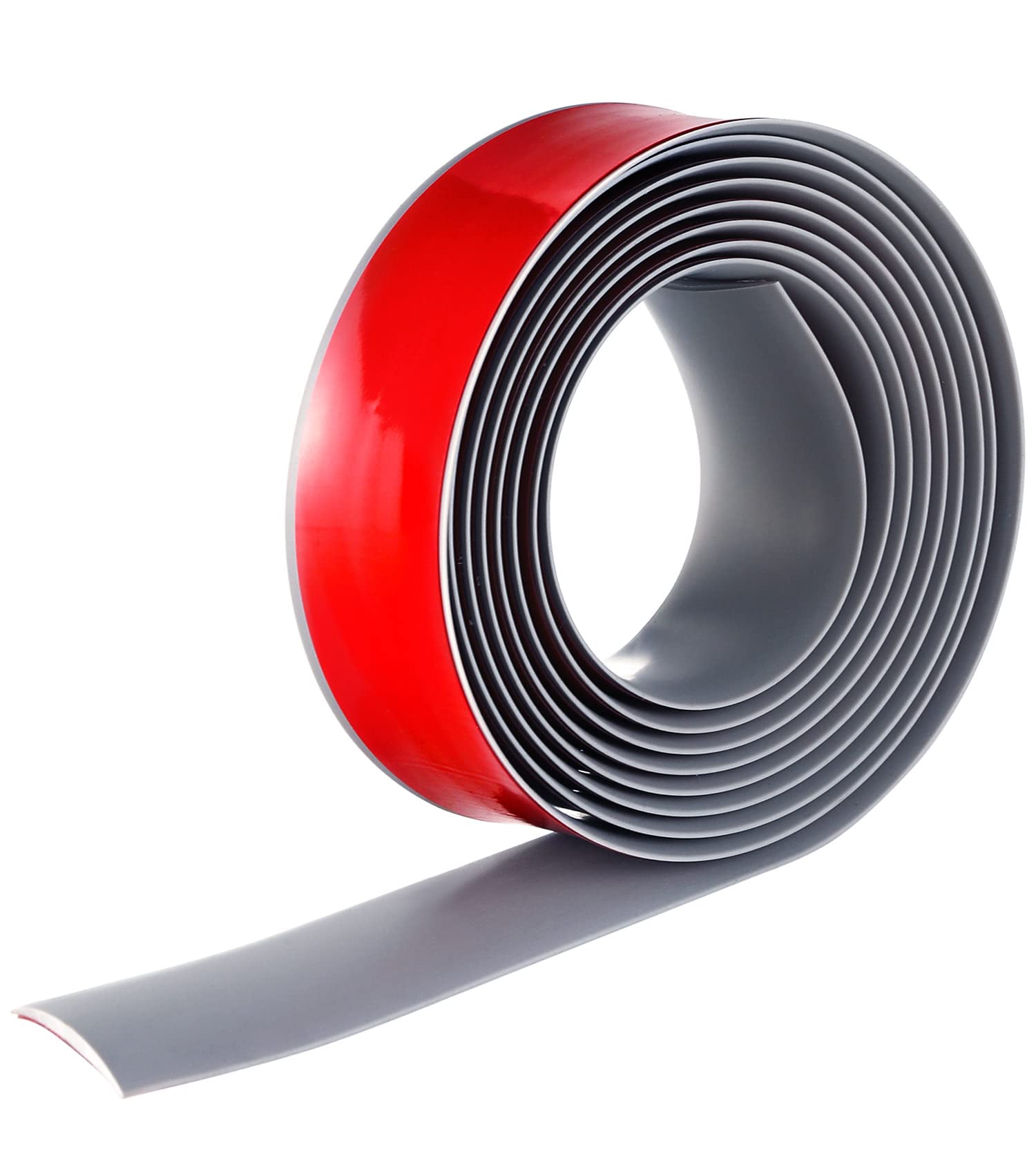 Bnell 10FT Self-Adhesive Floor Transition Strip - 1.57in Grey Laminate & Vinyl Flooring Gap Cover - Easy Installation for Home, Office & Commercial Spaces - Perfect for Joining Different Floor Types Smoothly