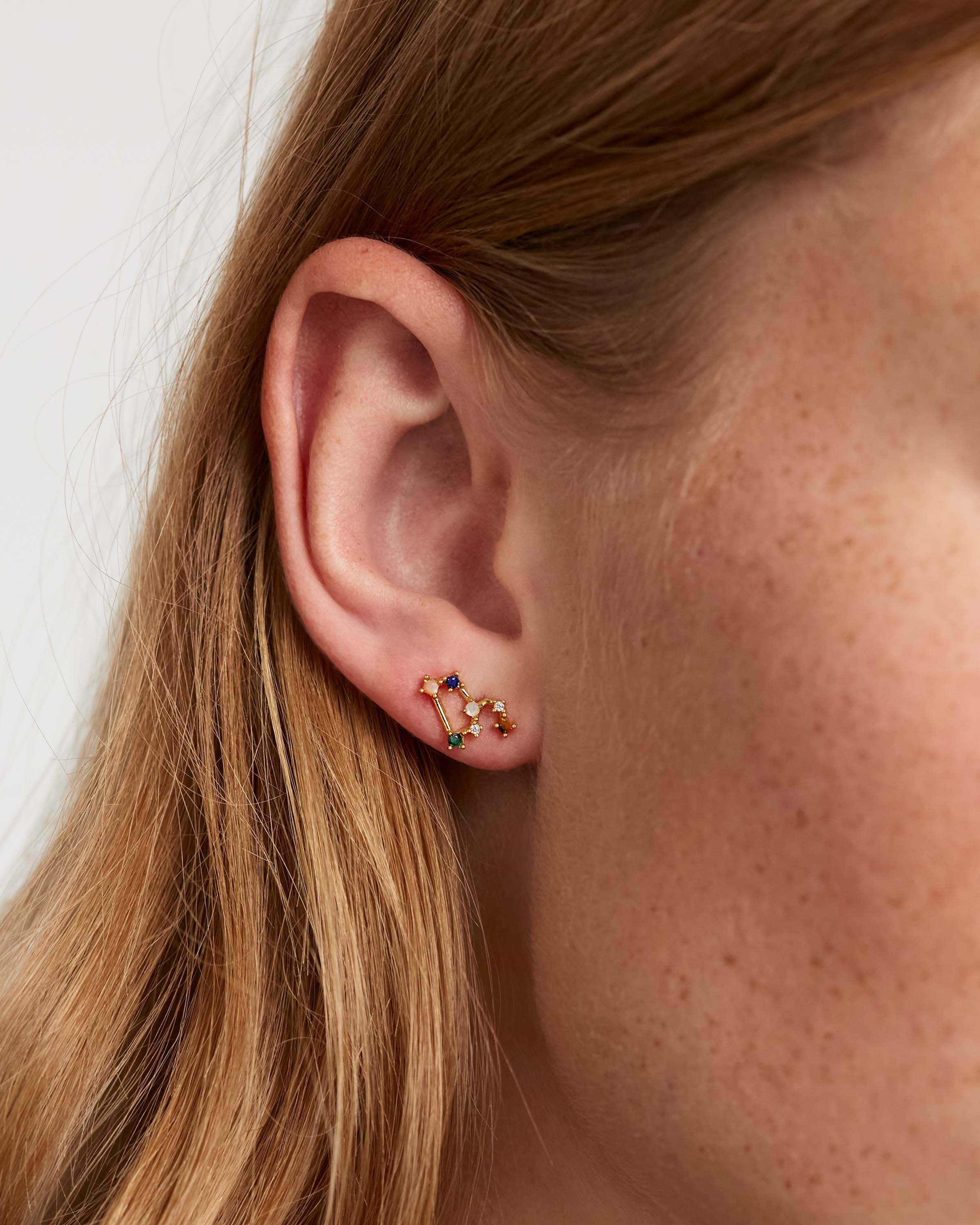 Stylish Leo Zodiac Earrings for Women - Gold & Silver Constellation Jewelry - Perfect for Birthdays, Gifts & Astrology Lovers