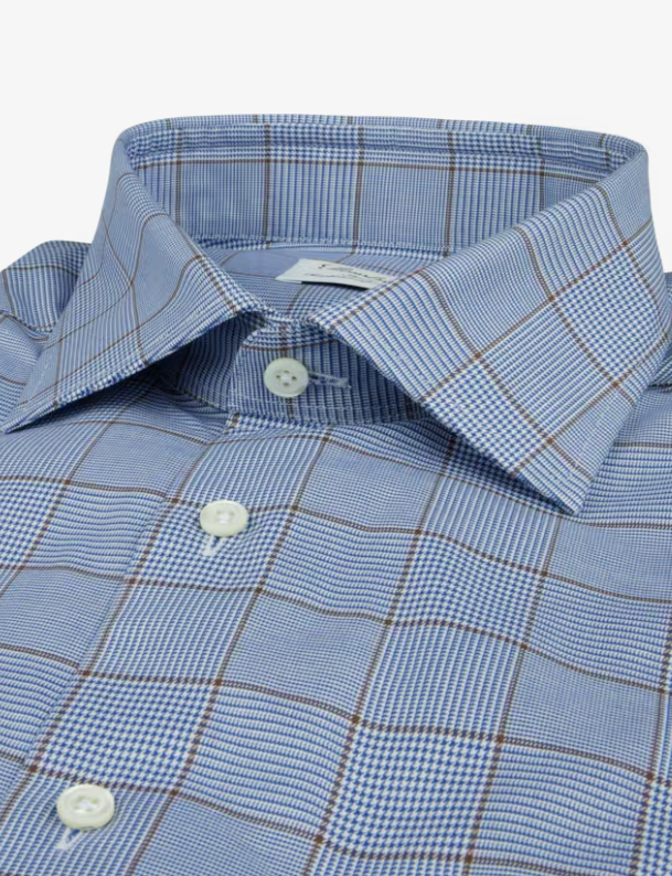 Stenstroms Blue Plaid Dress Shirt for Men - Classic Casual & Office Wear - Perfect for Business, Weddings & Formal Events