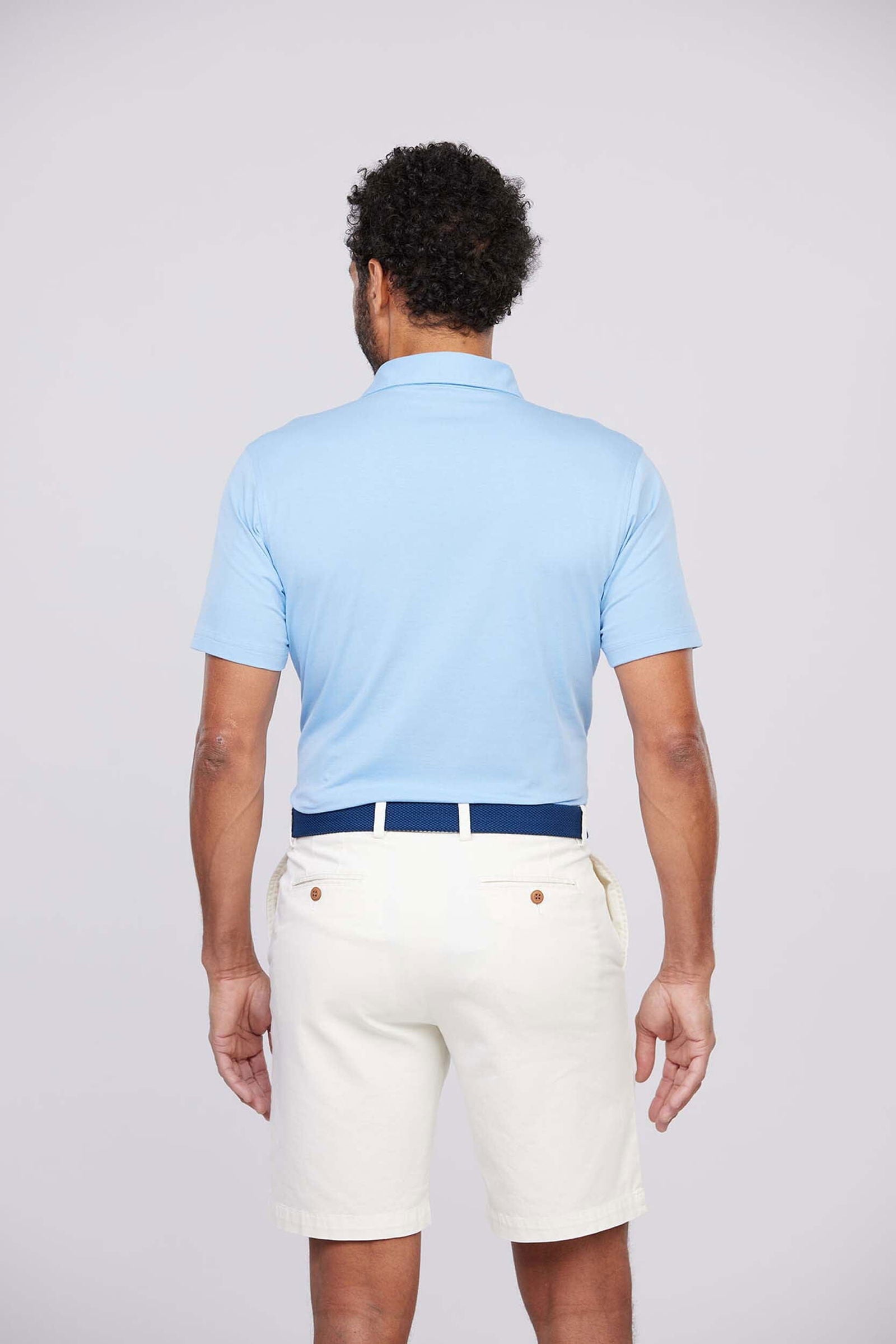 Everett Men's Cotton Polo Shirt - Soft Breathable Casual Short Sleeve Tee for Golf, Work & Everyday Wear