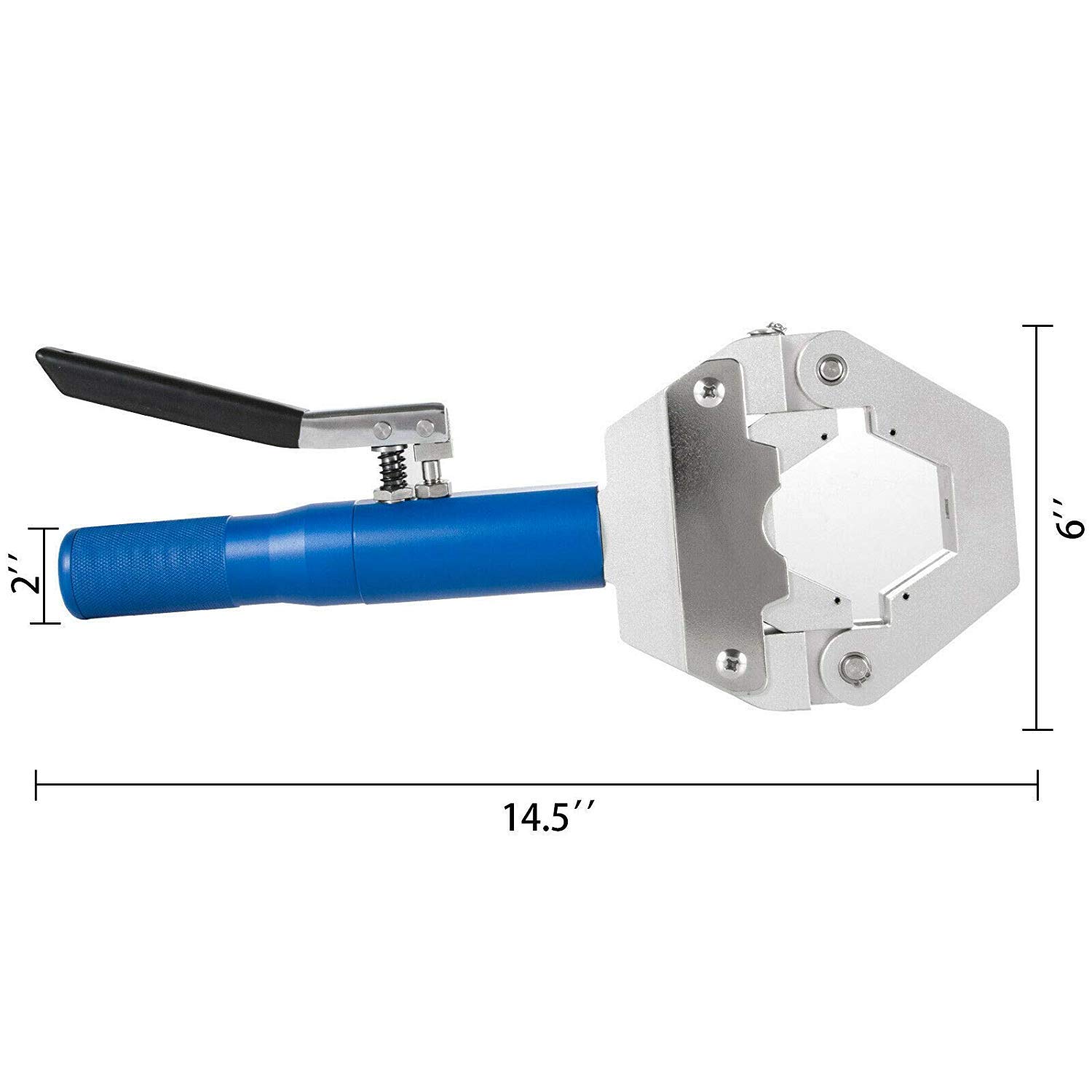 FJC INC. 2806 Professional Hand-Held Hydraulic Crimper Kit for Electrical & Automotive Wiring - Perfect for DIY, Industrial, and Construction Projects