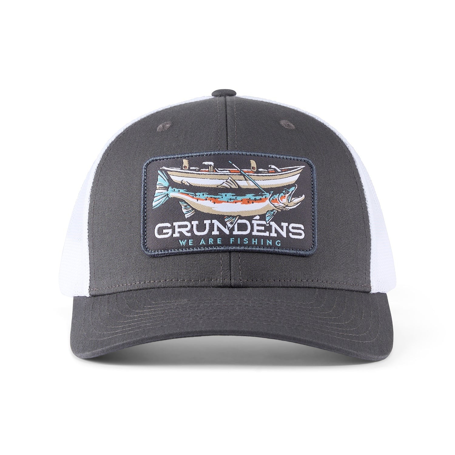 Grundens Drift Boat Trucker Hat - Waterproof Fishing Hat for Men & Women - Outdoor Sun Protection for Boating, Fishing, and Hiking