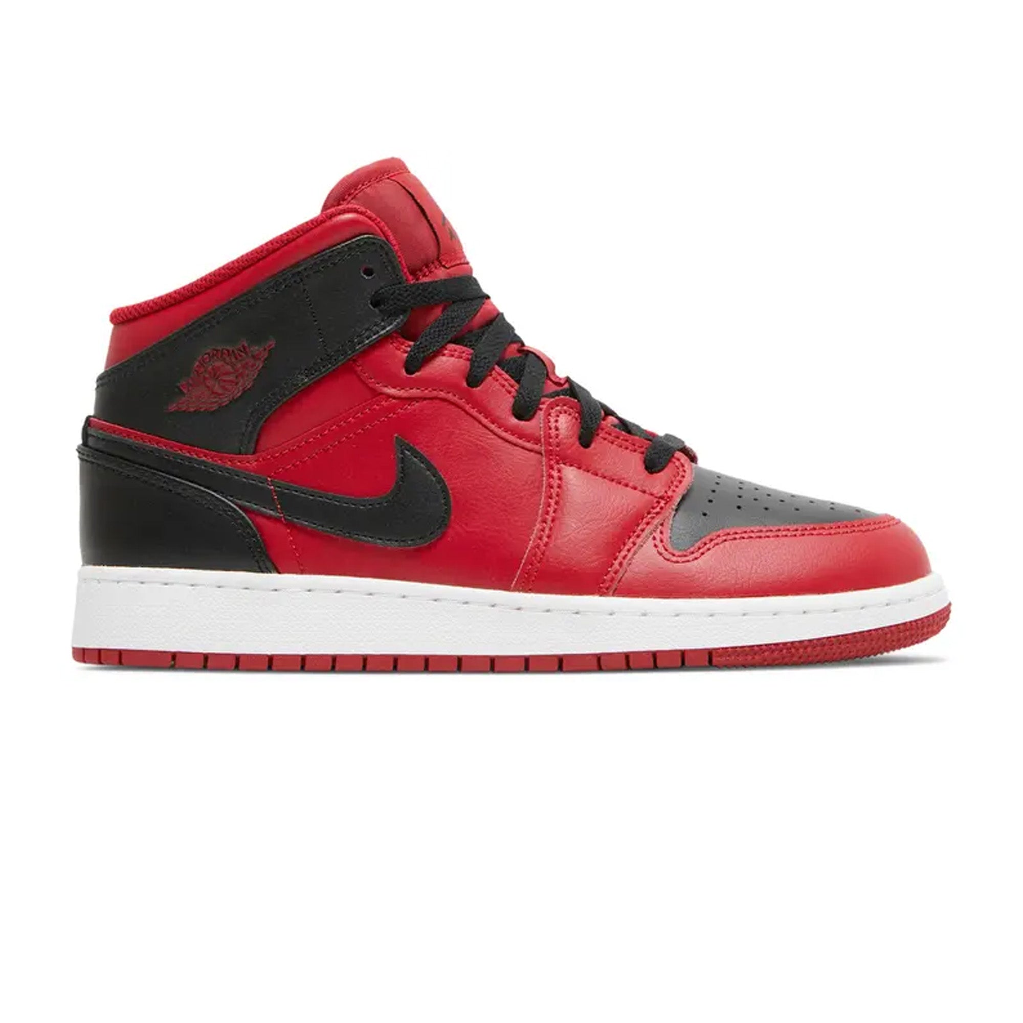 Air Jordan 1 Mid 'Reverse Bred' GS Basketball Shoes for Girls (2021) - Perfect for School, Sports & Street Fashion