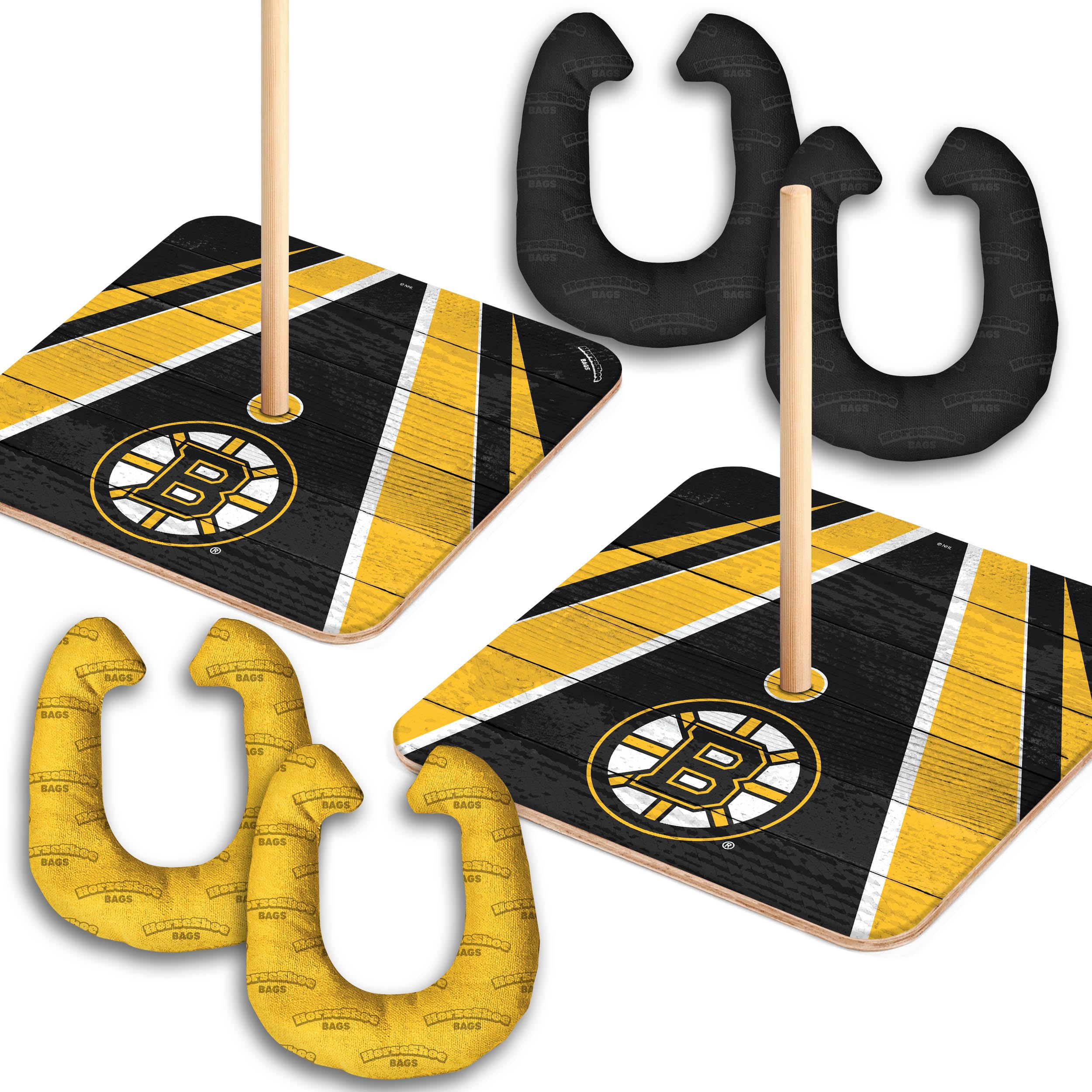 YouTheFan NHL Boston Bruins Horseshoe Bags - Officially Licensed Game Day Tote for Hockey Fans - Perfect for Stadium, Tailgating & Sports Events