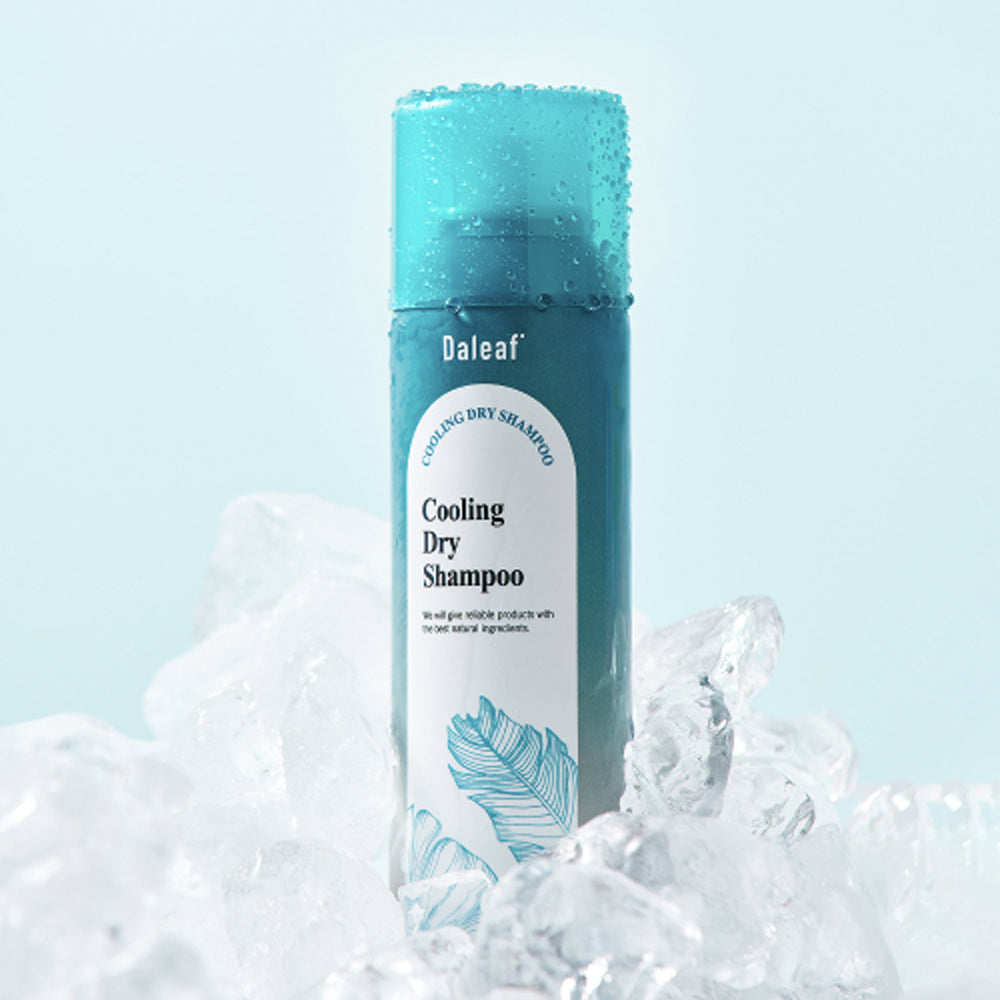 Daleaf Cooling Dry Shampoo 200ml - Refreshing & Oil Absorbing Hair Care for Quick Cleanse - Perfect for Travel, Gym & Busy Mornings