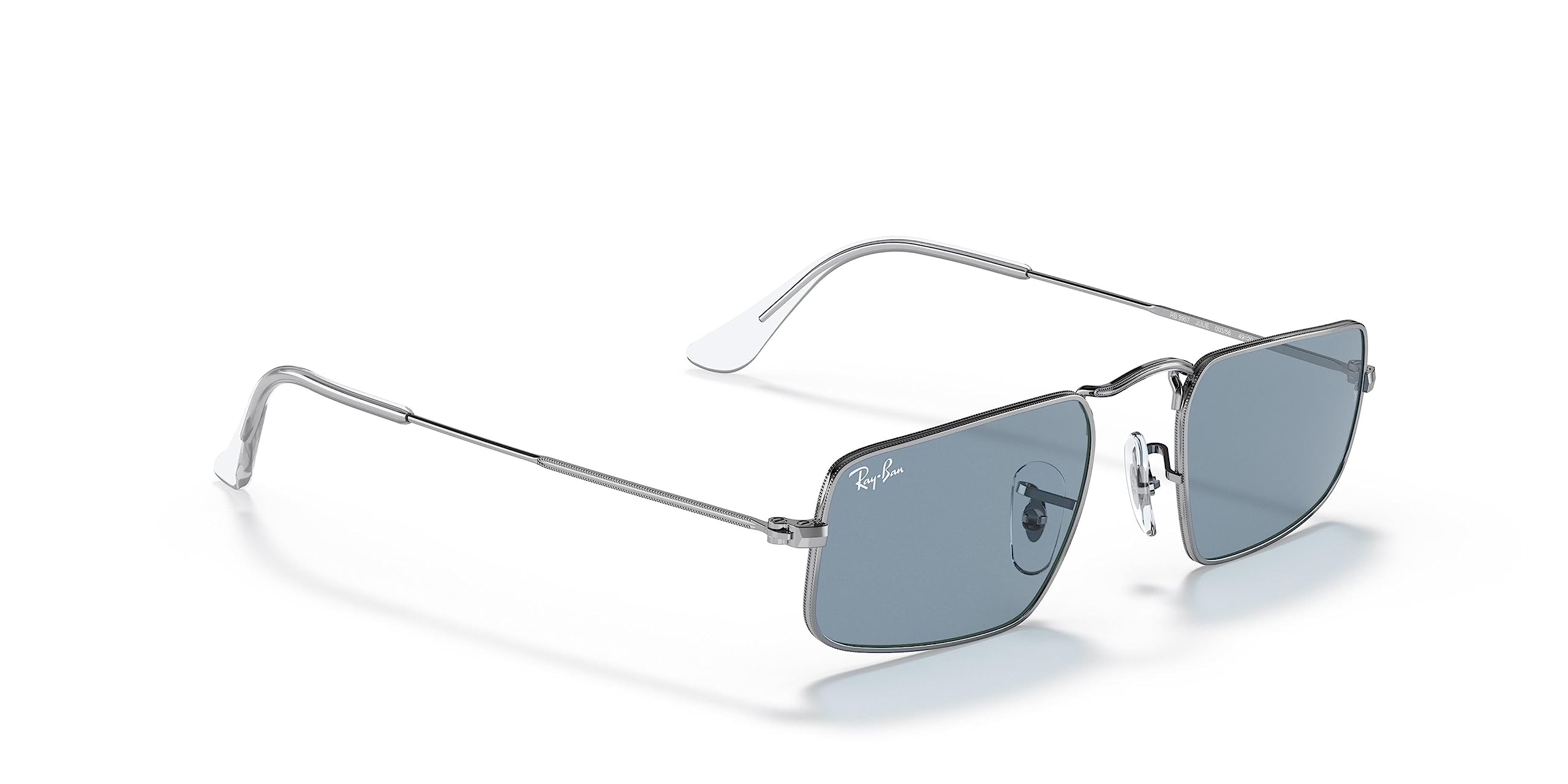 Ray-Ban RB3957 Julie Rectangular Sunglasses for Women - Polarized UV Protection - Classic Fashion Shades for Driving, Beach & Outdoor Activities