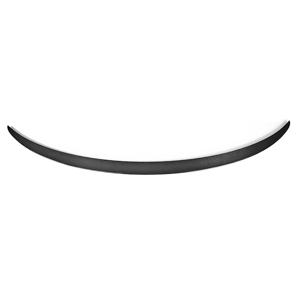 FREEMOTOR802 Real Matte Carbon Fiber Trunk Spoiler for 2017-2023 Tesla Model 3 - OE Style Sporty Rear Deck Lid Spoiler Wing with Tail Trunk Lip - Perfect for Car Enthusiasts & Performance Upgrades