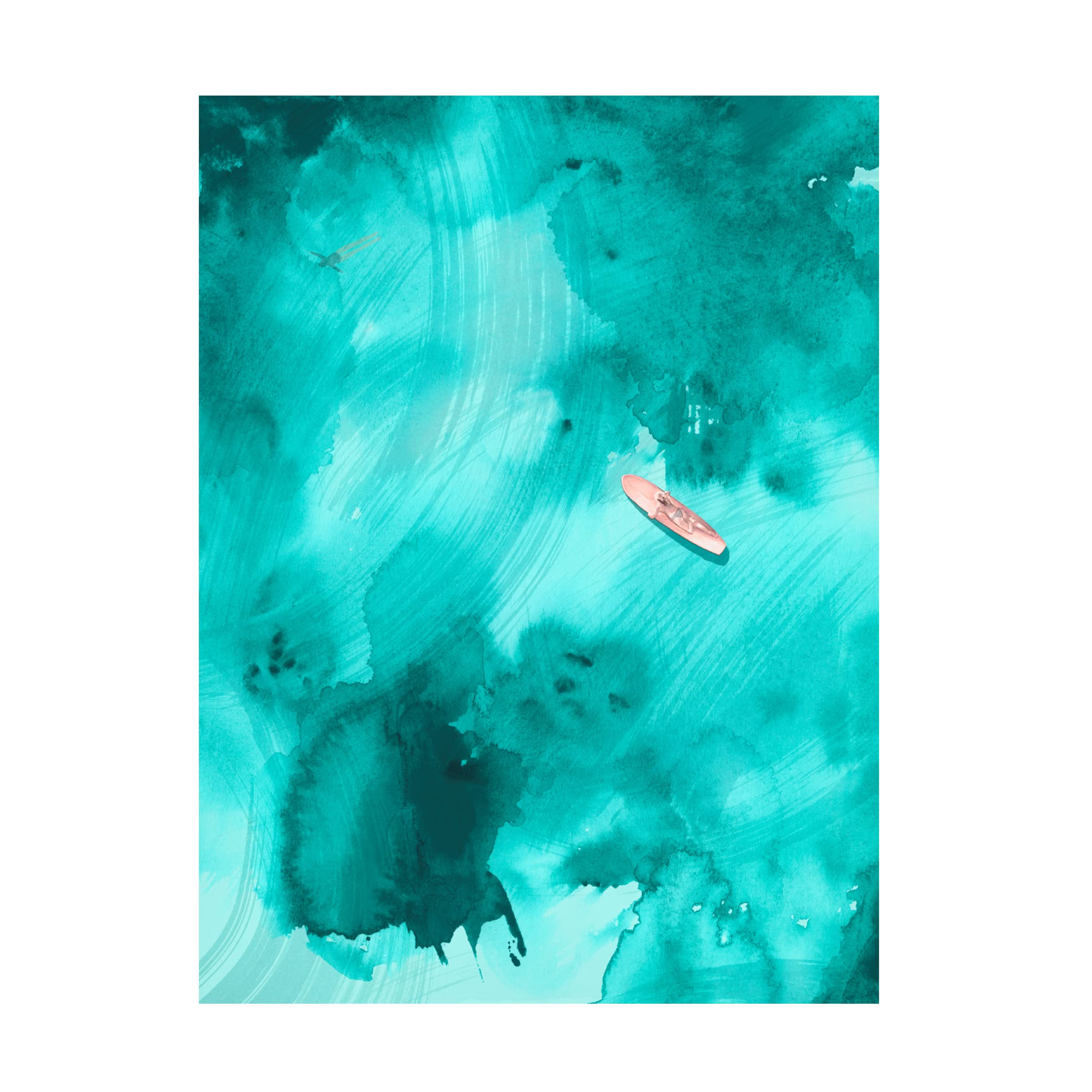 Jennifer Paxton Parker 'On the Outside II' Canvas Wall Art Print - Modern Abstract Painting for Living Room, Bedroom & Office Decor