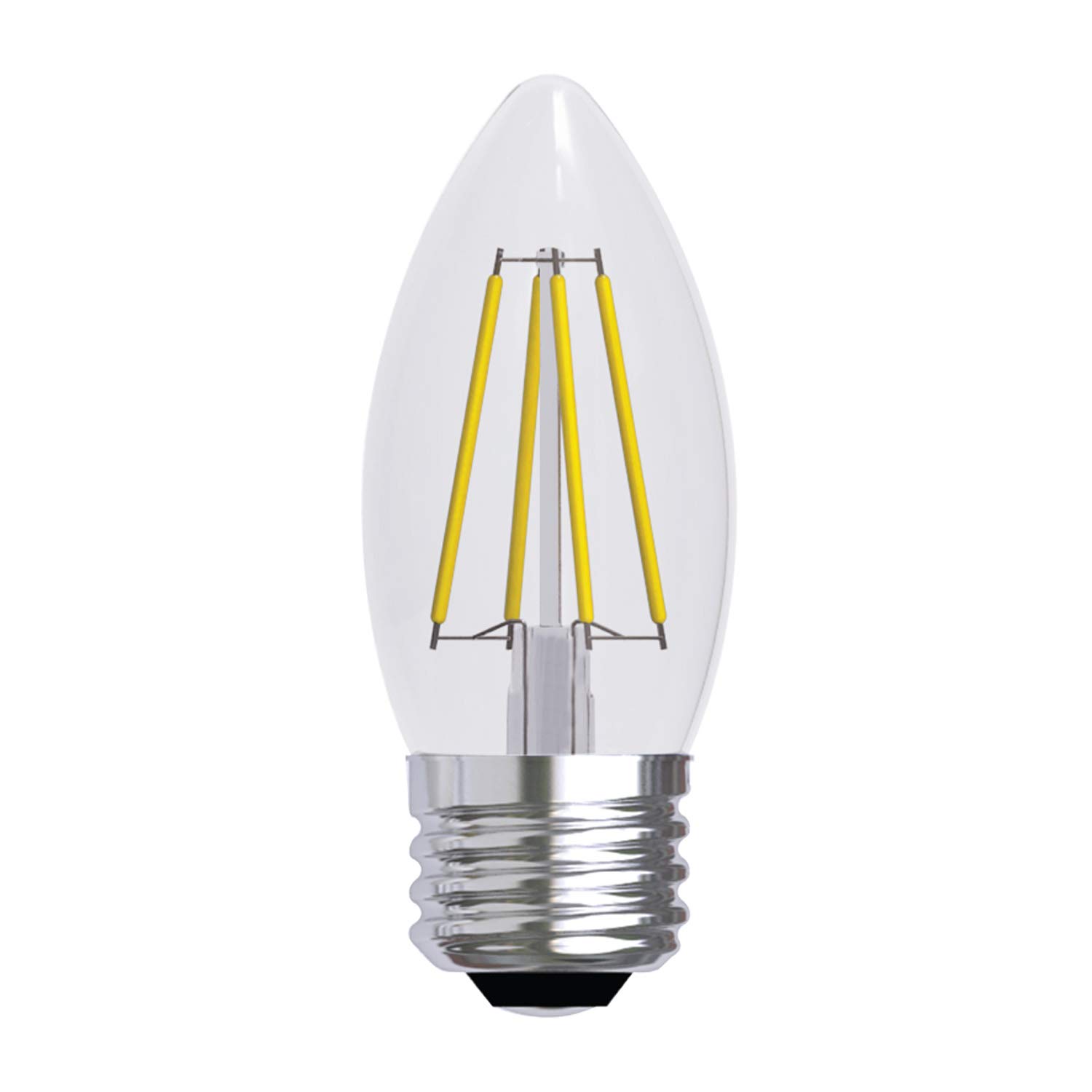 GE LED Decorative Chandelier Light Bulbs - 12 Pack, 5W (60W Equivalent), 500 Lumens, Soft White, Clear, Medium Base - Perfect for Dining Rooms, Bedrooms & Vintage Lighting Fixtures