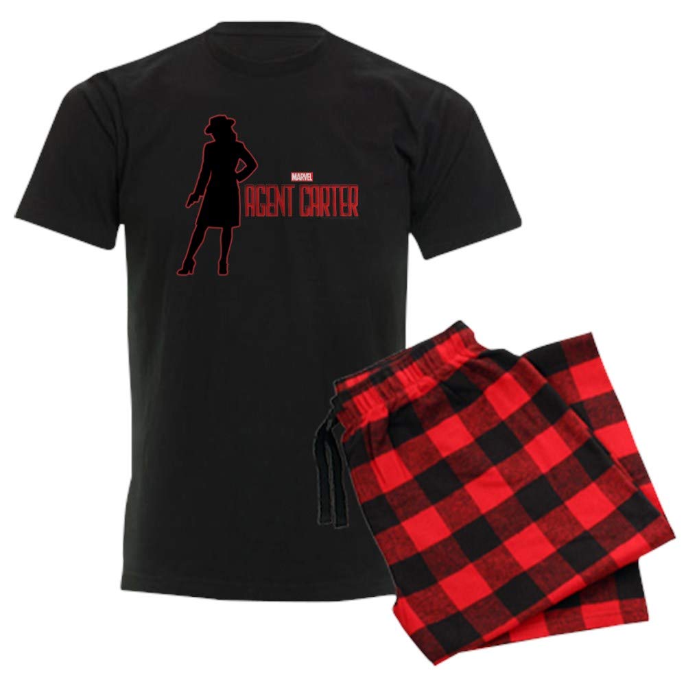 Agent Carter Red Men's Dark Pajama Set - Soft Cotton Sleepwear for Men | Perfect for Lounge Wear, Sleep Comfort & Marvel Fan Gifts