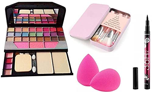 VELORA Professional Makeup Kit with Brushes & Sponges for Beauty Lovers