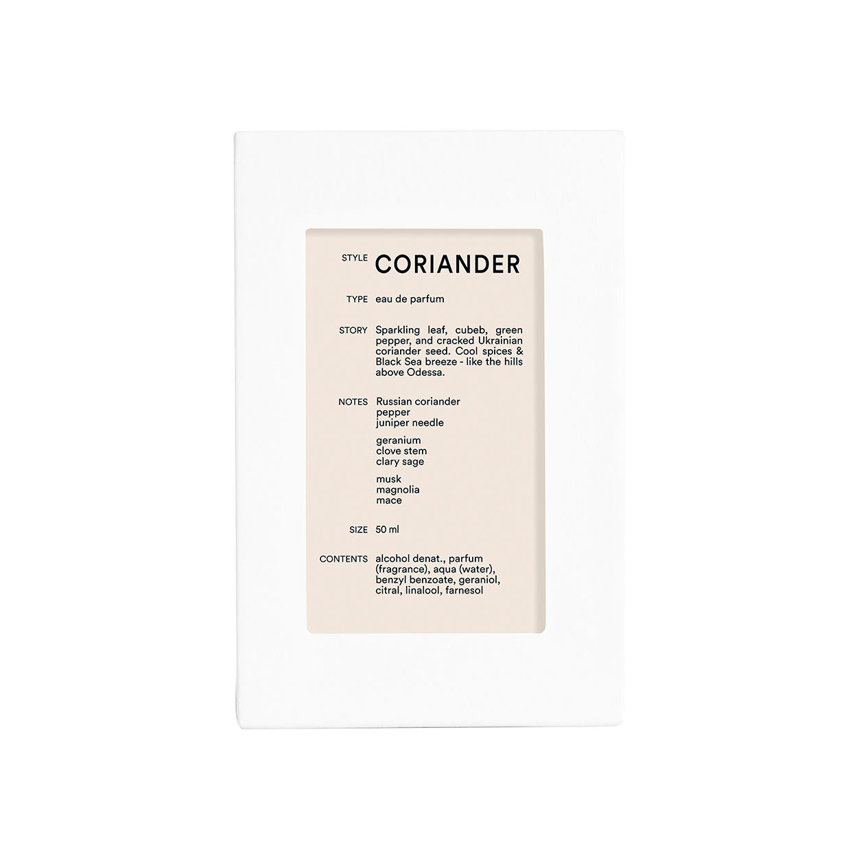 Coriander Eau de Parfum - Fresh & Spicy Unisex Cologne for Men & Women - Perfect for Daily Wear, Date Nights & Special Occasions