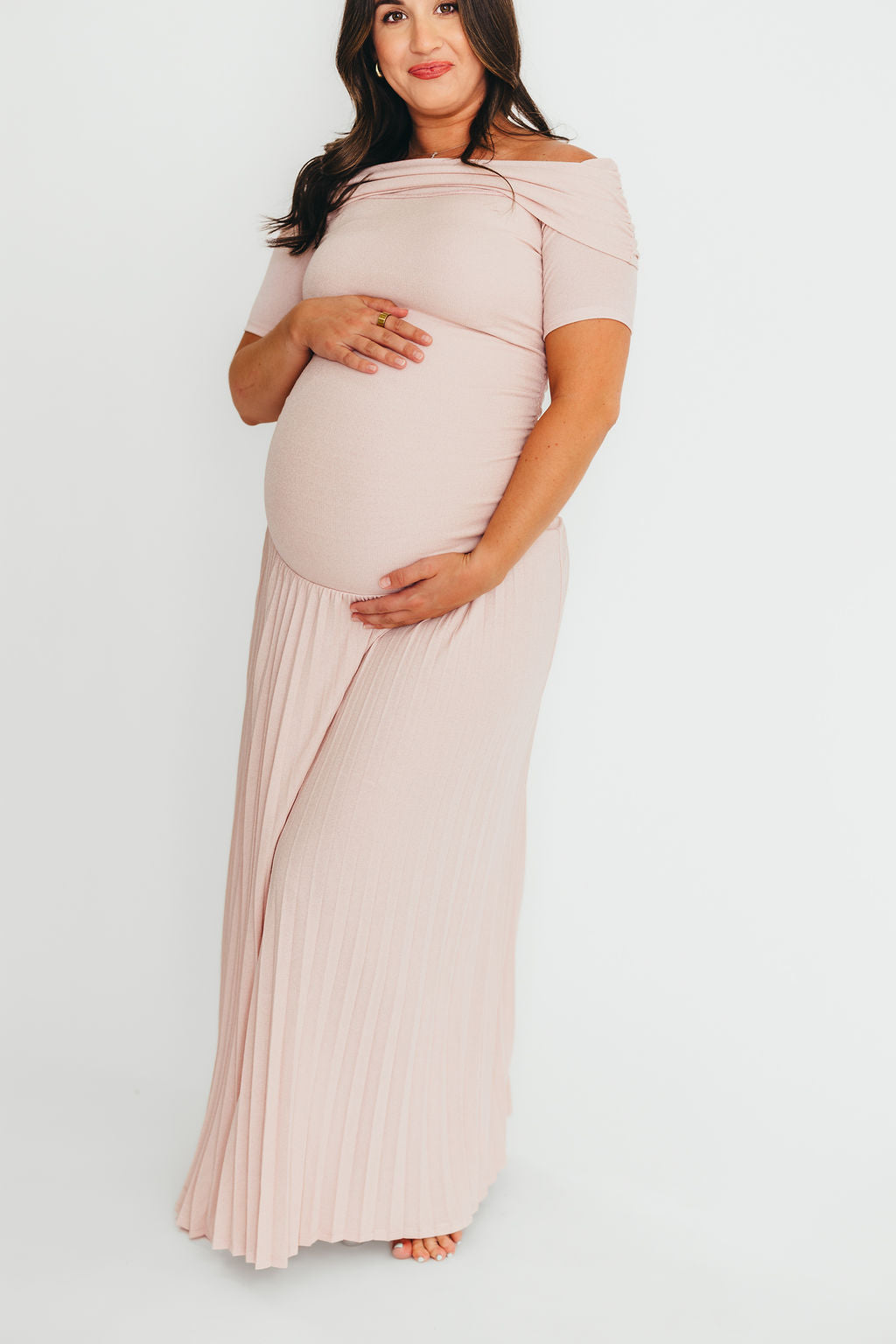 Lennox Maxi Dress for Women - Elegant Dusty Pink Flowy Long Dress for Summer, Beach, Wedding & Special Occasions