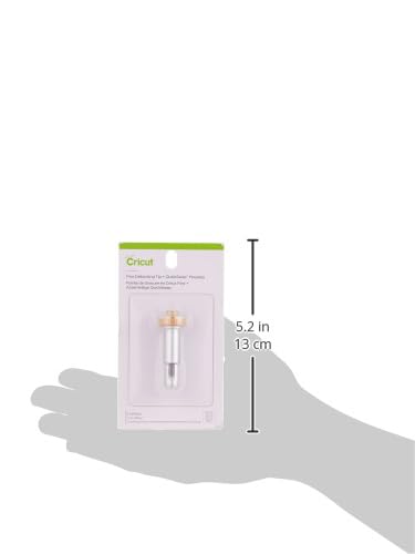 Cricut Fine Debossing Tip with QuickSwap Housing - Rolling Ball Tip for Thick Foil, Cardstock & Materials - Compatible with Cricut Maker - Perfect for Personalized Crafts, DIY Greeting Cards & Home Decor Projects