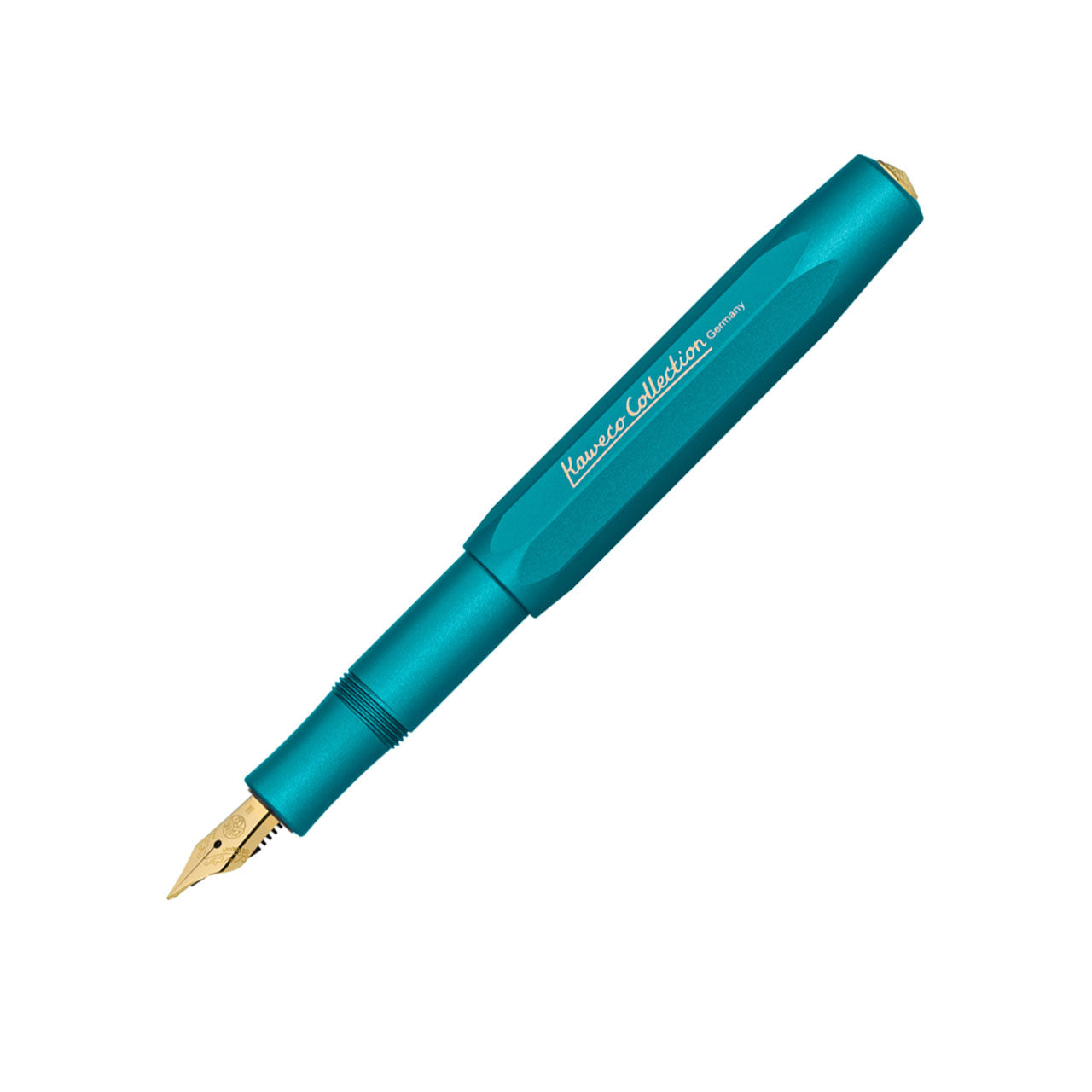 Premium AL Sport Fountain Pen - Iguana Blue Fine Nib - Elegant Writing Instrument for Professionals & Students - Perfect for Signatures, Calligraphy & Journaling