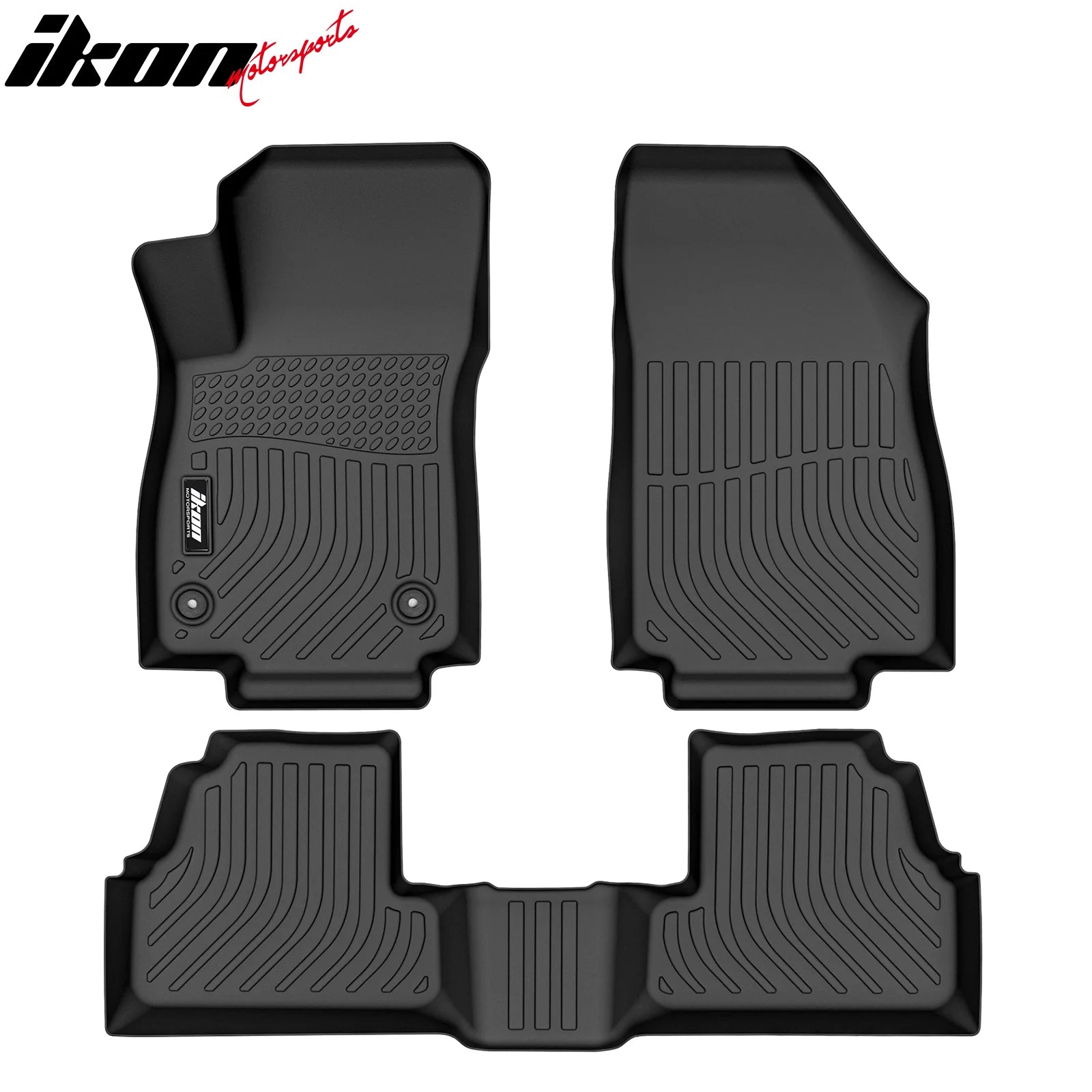 Custom Fit All-Weather Floor Mats for 2014-2023 Chevy Trax & Buick Encore - 3PC Set Black TPE Molded Liners - Front & Rear Protection - Durable, Non-Slip Car Floor Mats for Daily Commute, Road Trips & Off-Road Adventures