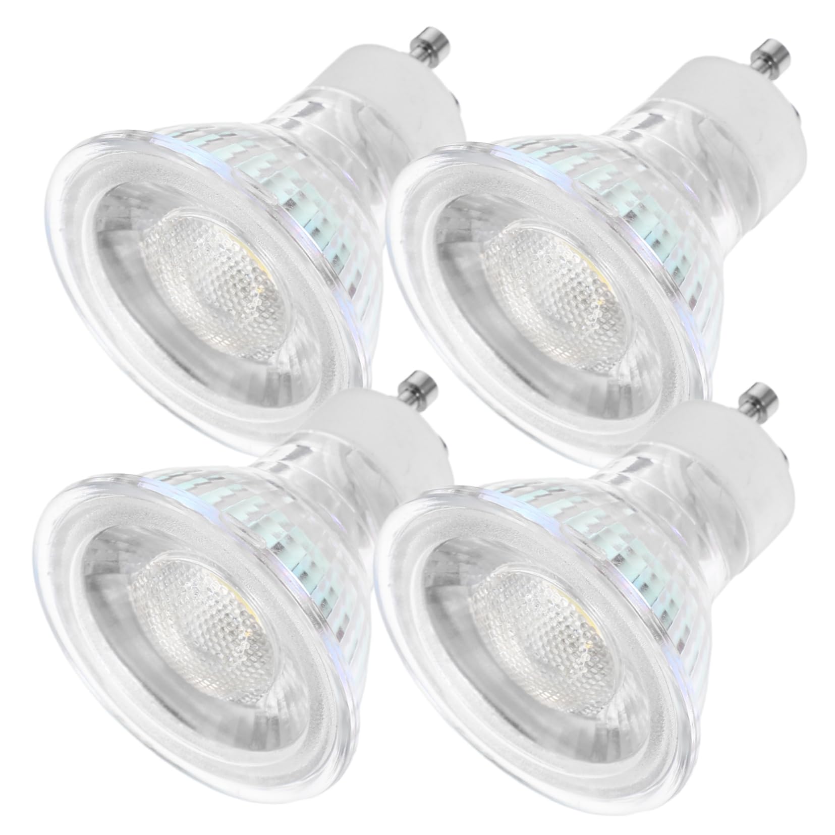 10-Pack GU10 LED Bulbs - 5W Halogen Bulb Replacement, Dimmable SMD LED Light for Home & Office - Perfect for Recessed Lighting, Track Lights, and Ceiling Fixtures