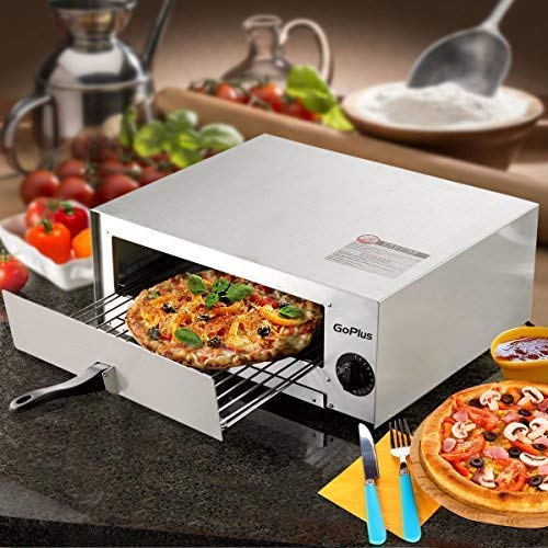 **Commercial Electric Pizza Oven - Stainless Steel Pizza Maker for Restaurant, Home Kitchen & Outdoor Use - Perfect for Baking Pizzas, Bread, Snacks & More**