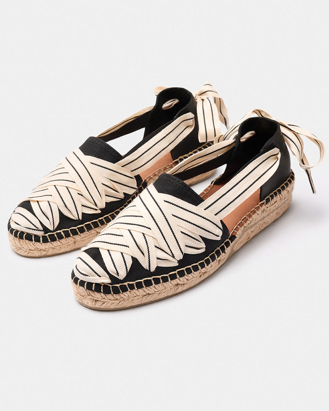Naguisa Sukha Crudo Black Espadrille Flats - Women's Comfortable Summer Shoes for Beach, Vacation & Casual Outfits