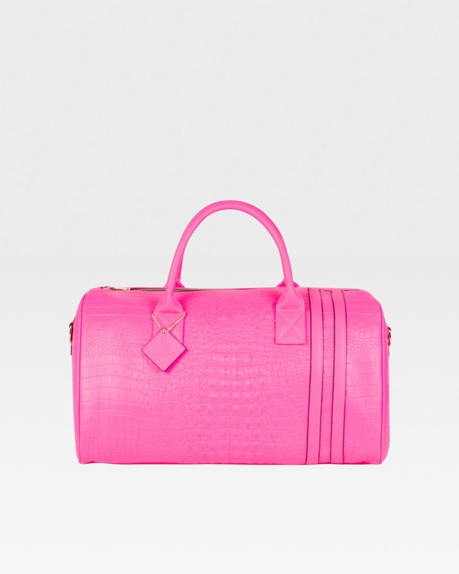 Apollo 2 Travel Set in Neon Pink - Compact Toiletry Bag & Cosmetic Organizer for Women | Perfect for Vacation, Gym, Business Trips & Weekend Getaways