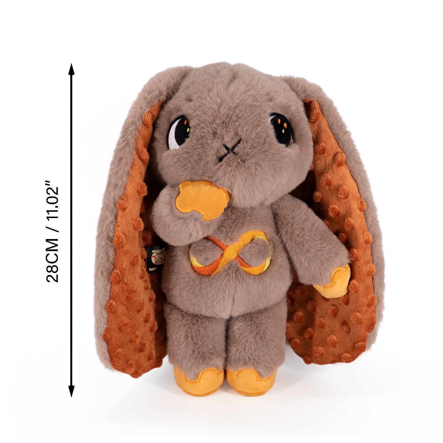 Plushie Dreadfuls Autism Spectrum Rabbit Gold Edition - Soft Stuffed Animal Toy for Kids, Comfort Plush for Autism Awareness & Sensory Needs - Perfect for Gifts, Therapy, and Emotional Support