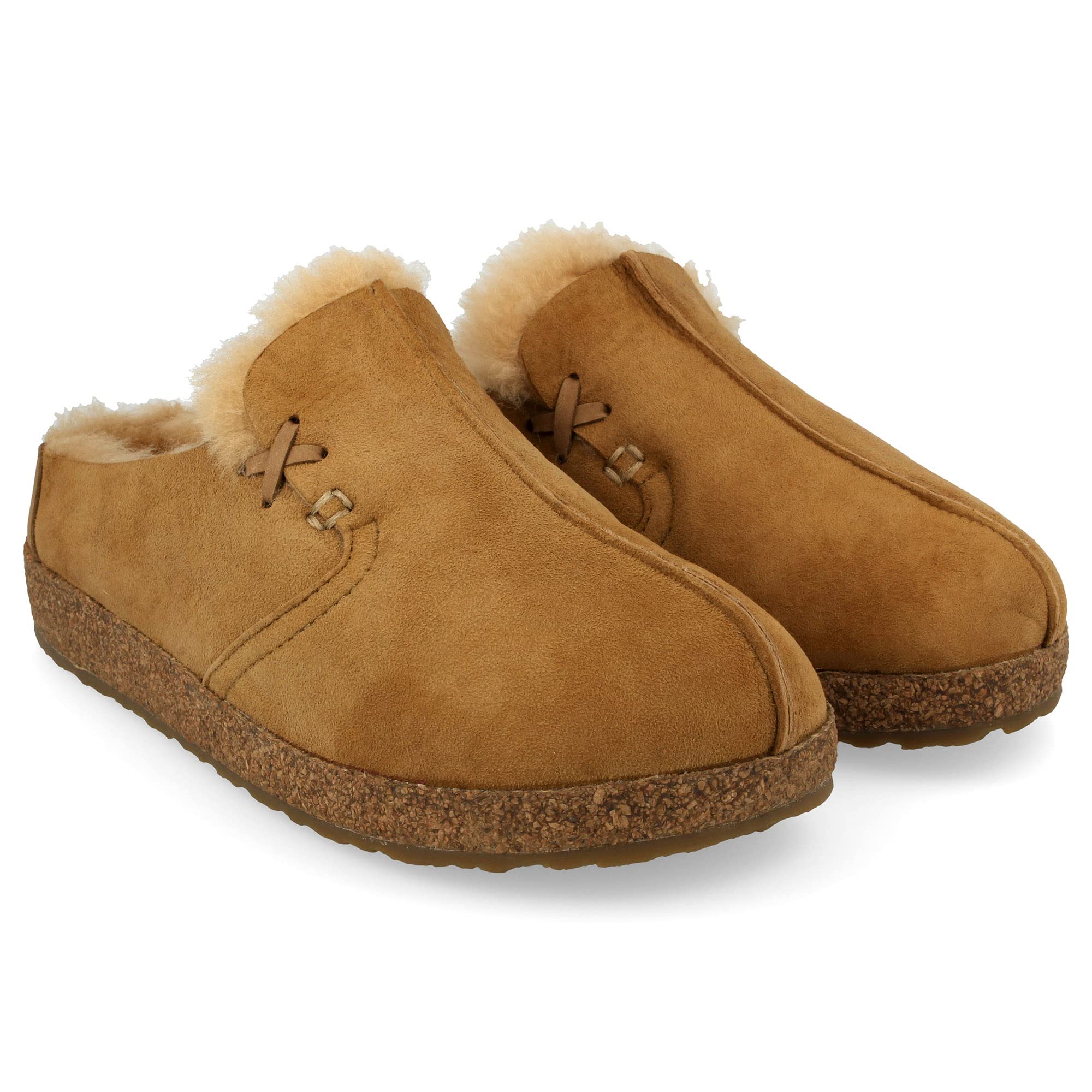 HAFLINGER Women's Saskatchewan Shearling Clogs - Cozy Indoor/Outdoor House Slippers for Winter Comfort & Warmth at Home