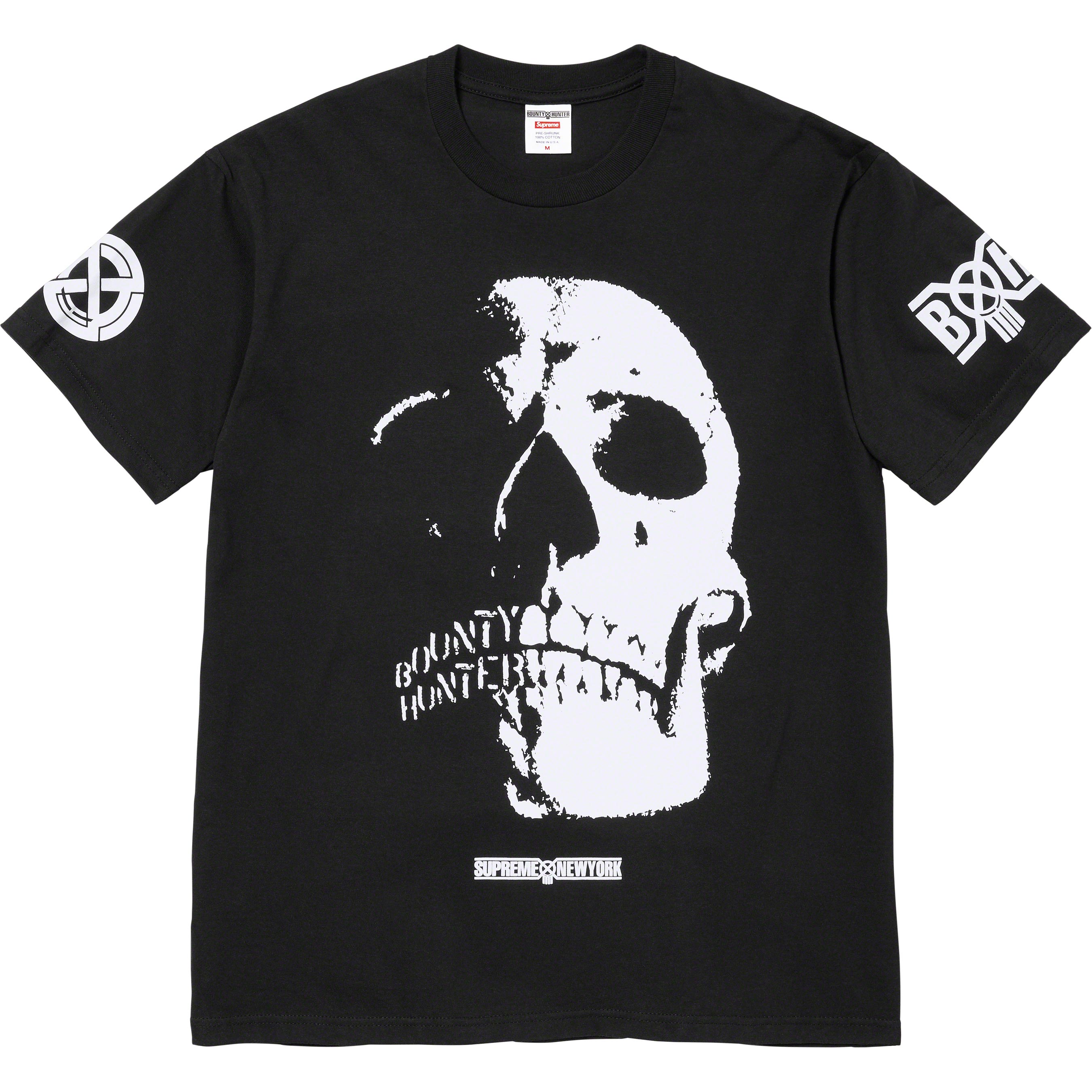 Supreme Bounty Hunter Skulls T-Shirt - Black Graphic Tee for Men | Streetwear Fashion, Skull Design Cotton Shirt | Perfect for Casual Wear, Parties & Urban Style