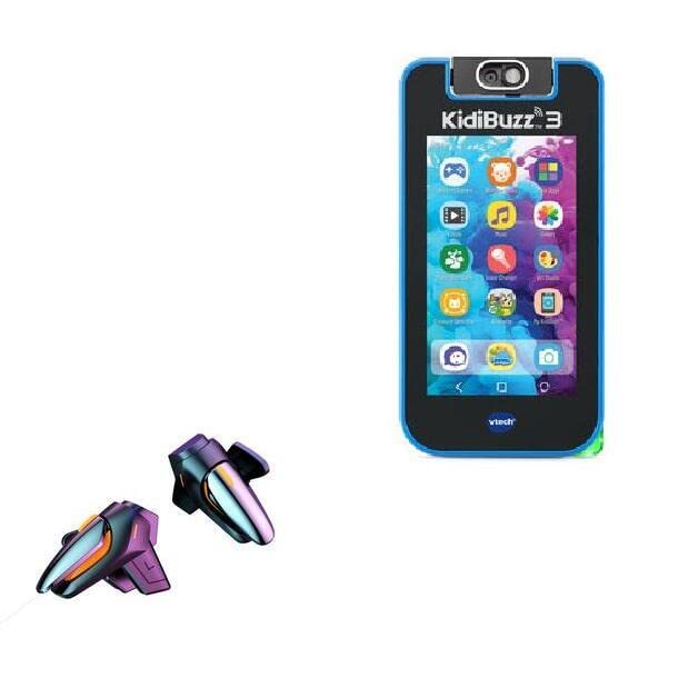 BoxWave Gaming Gear for VTech KidiBuzz 3 - Touchscreen QuickTrigger & Trigger Buttons for Fast Mobile FPS Gaming | Perfect for Kids' Gaming Sessions, Travel Entertainment & Competitive Play (Jet Black)