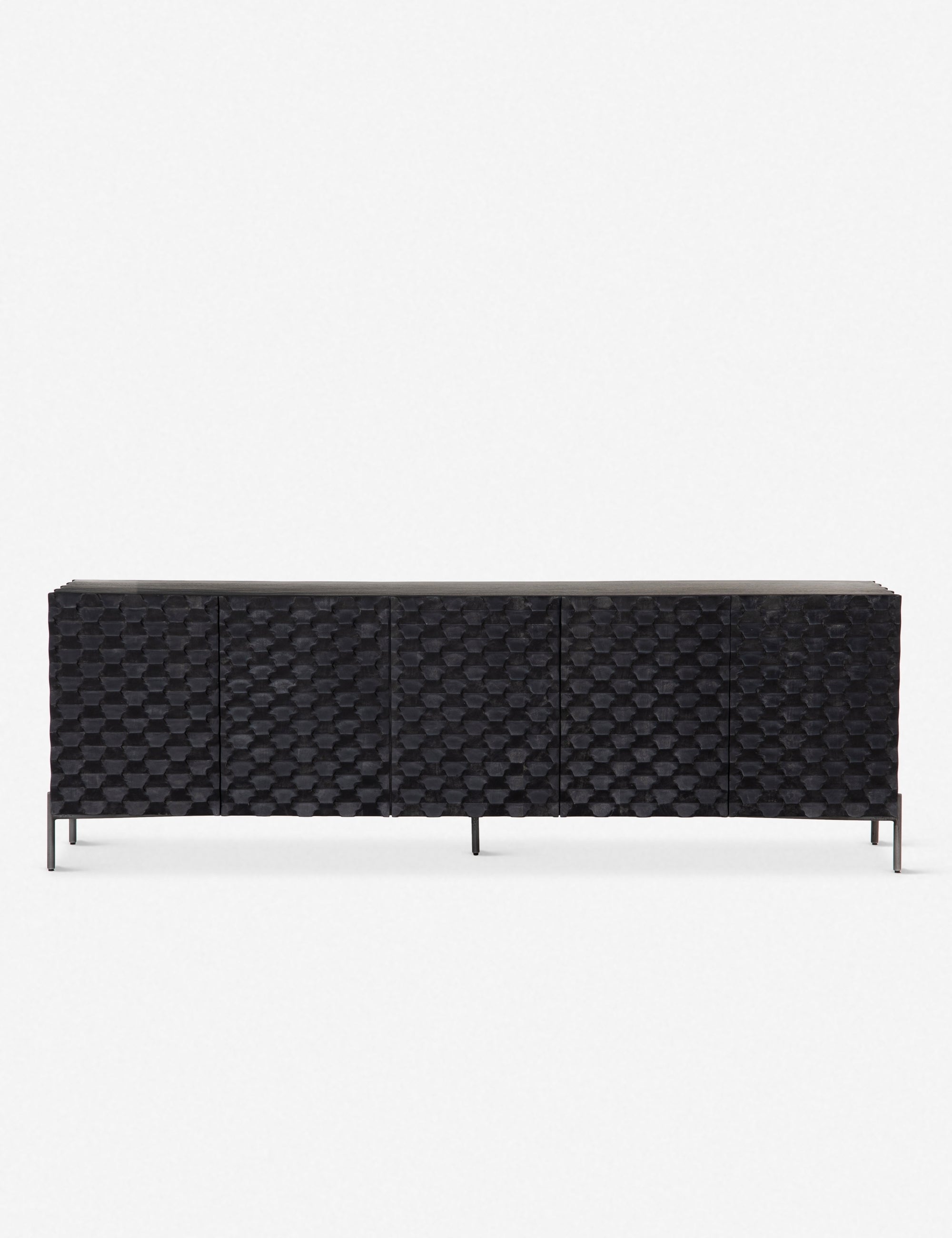 Modern Dylan Media Console - Stylish TV Stand with Storage Shelves for Living Room, Bedroom & Home Theater - Perfect for Organizing Electronics & Entertainment Systems
