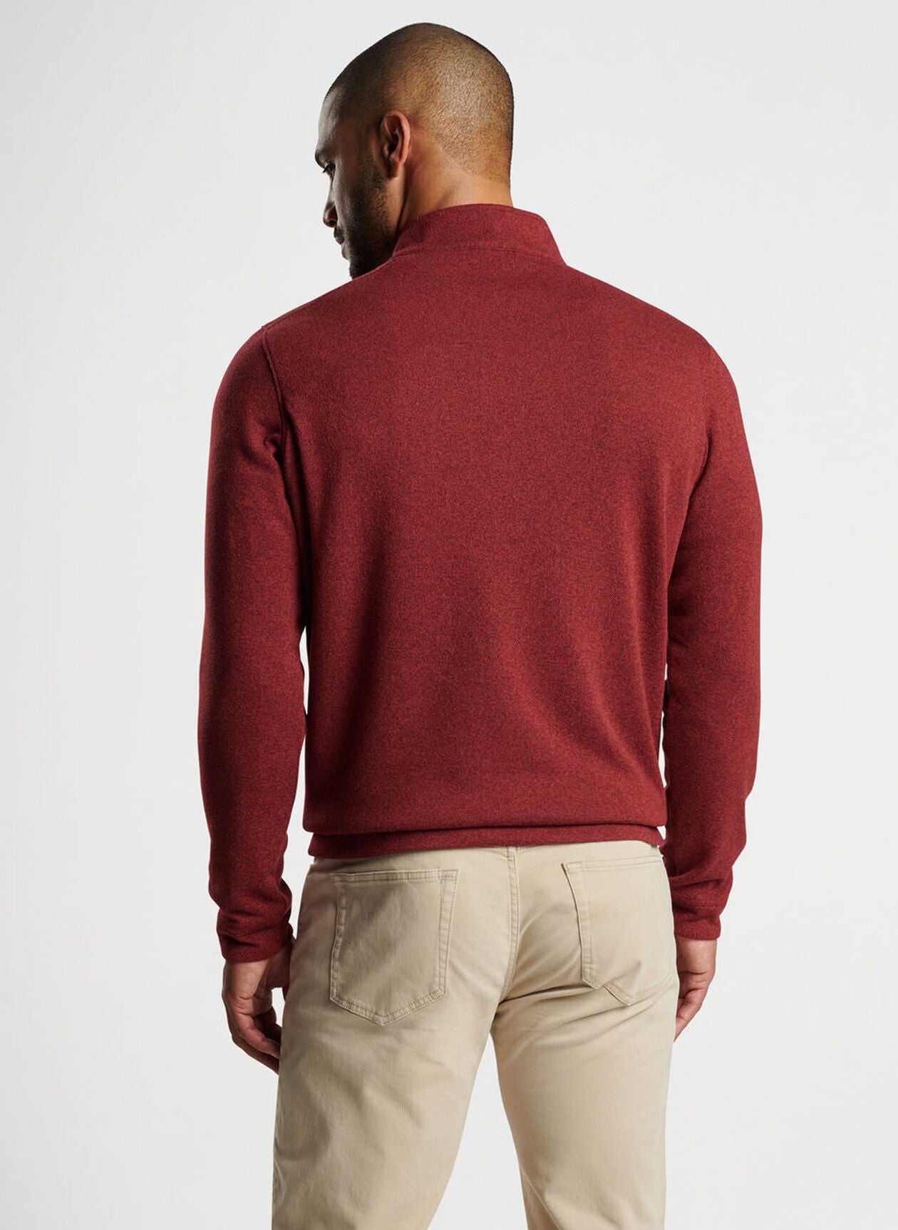 Peter Millar Men's Fleece 1/4 Zip Sweater - Lightweight Thermal Pullover for Outdoor Activities, Golf, Hiking & Casual Wear