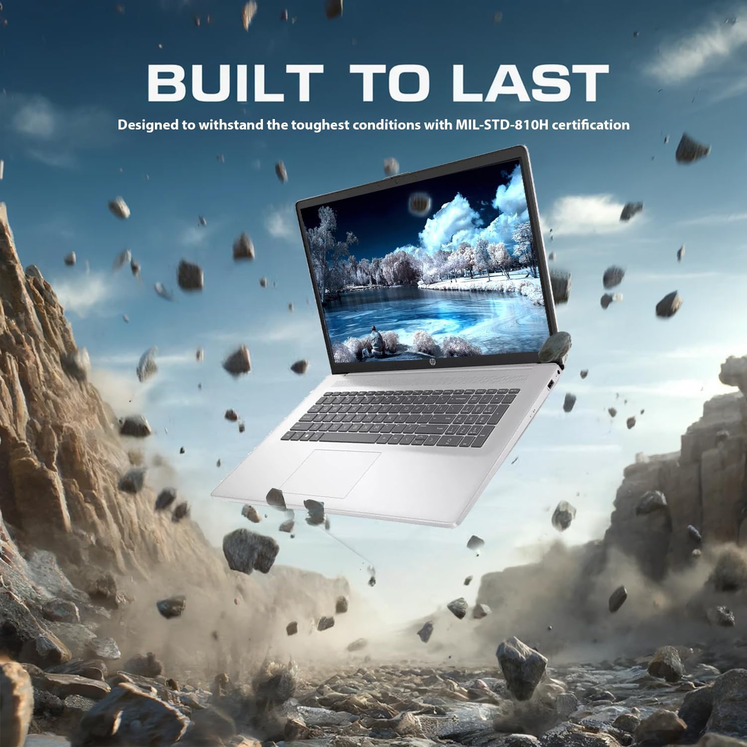 2025 New 17 Inch Laptop Computer - 16GB RAM, 1.5TB SSD (1TB PCIe SSD + HP P500 512GB Portable SSD), AMD Ryzen 5 7430U 6-Core Processor, Windows 11 Home with Microsoft 365 - Perfect for Work, Gaming & Creative Professionals