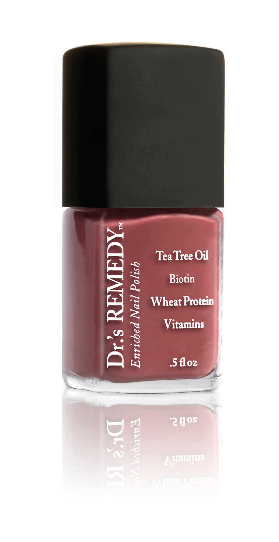 Dr.'s Remedy MELLOW Mauve Nail Polish - 0.5 fl oz Vegan & 17-Free Formula - Perfect for Manicures, Pedicures & Nail Care at Home or Salon