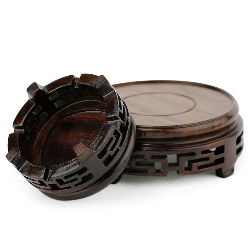 Handcrafted Ebony Wood Teapot Stand - Durable & Elegant Tea Accessory for Japanese Tea Ceremony, Afternoon Tea, or Home Decor