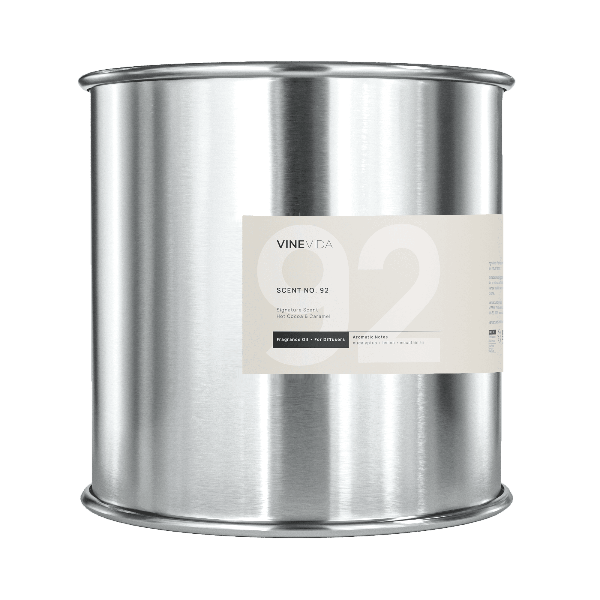 NO. 92 Fragrance Oil for Cold Air Diffusers - Hot Cocoa & Caramel Scent | Aromatherapy for Home, Office & Spa Relaxation