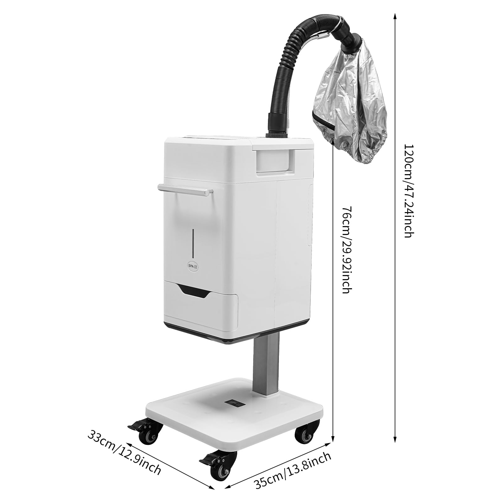 Professional Nano Ionic Hair Steamer & Color Processor - 500W 110V Salon Equipment with Stand Up Base for Deep Conditioning & Hair Treatment | Perfect for Salon, Spa & Home Hair Care Routines