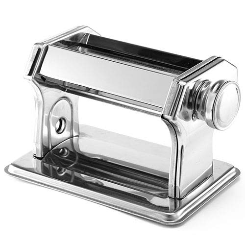 Premium Stainless Steel Pasta Maker Machine with 6 Thickness Settings - Hand Crank Fettuccine Noodle Roller for Homemade Pasta | Perfect for Italian Cuisine, Family Cooking & Restaurant Use