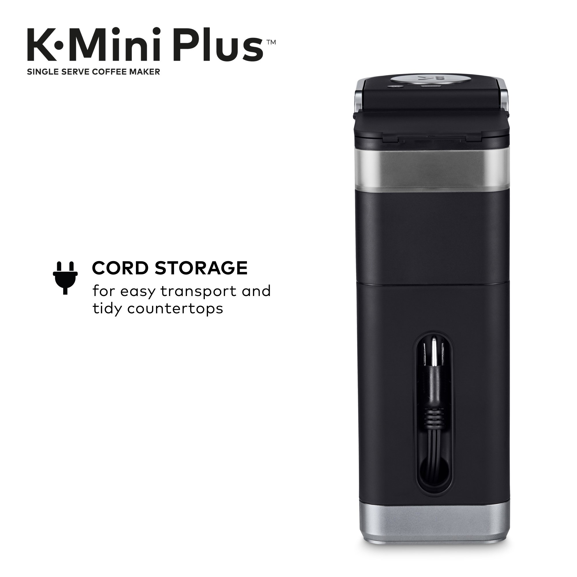 Keurig K-Mini Plus Single Serve Coffee Maker with McCafé Classic Collection Variety Pack (40 K-Cup Pods) - Compact Brewing for Home, Office & Dorm Use