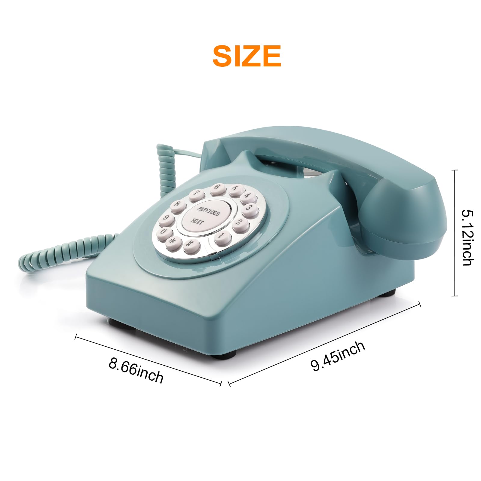 Retro Audio Guest Book Phone - Record Wedding & Baby Shower Messages, Voicemail Keepsake for Special Events - Perfect for Capturing Congratulations from Friends & Family at Weddings, Receptions, and Celebrations