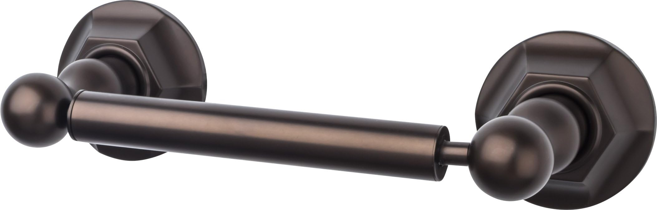 Top Knobs Oil Rubbed Bronze Bathroom Tissue Holder with Plain Back Plate (TKED3ORBD) - Elegant Bathroom Accessory for Modern Homes