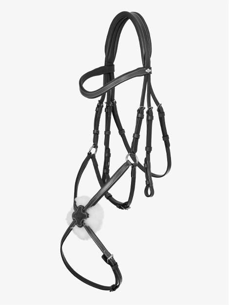 Le Mieux Arika Grackle Bridle - Premium Horse Riding Bridle for Dressage & Jumping | Comfort Fit & Adjustable for Training & Competition