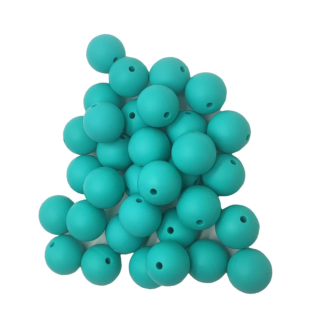 15mm Silicone Pearl Beads 50pcs - DIY Jewelry & Keychain Making for Women