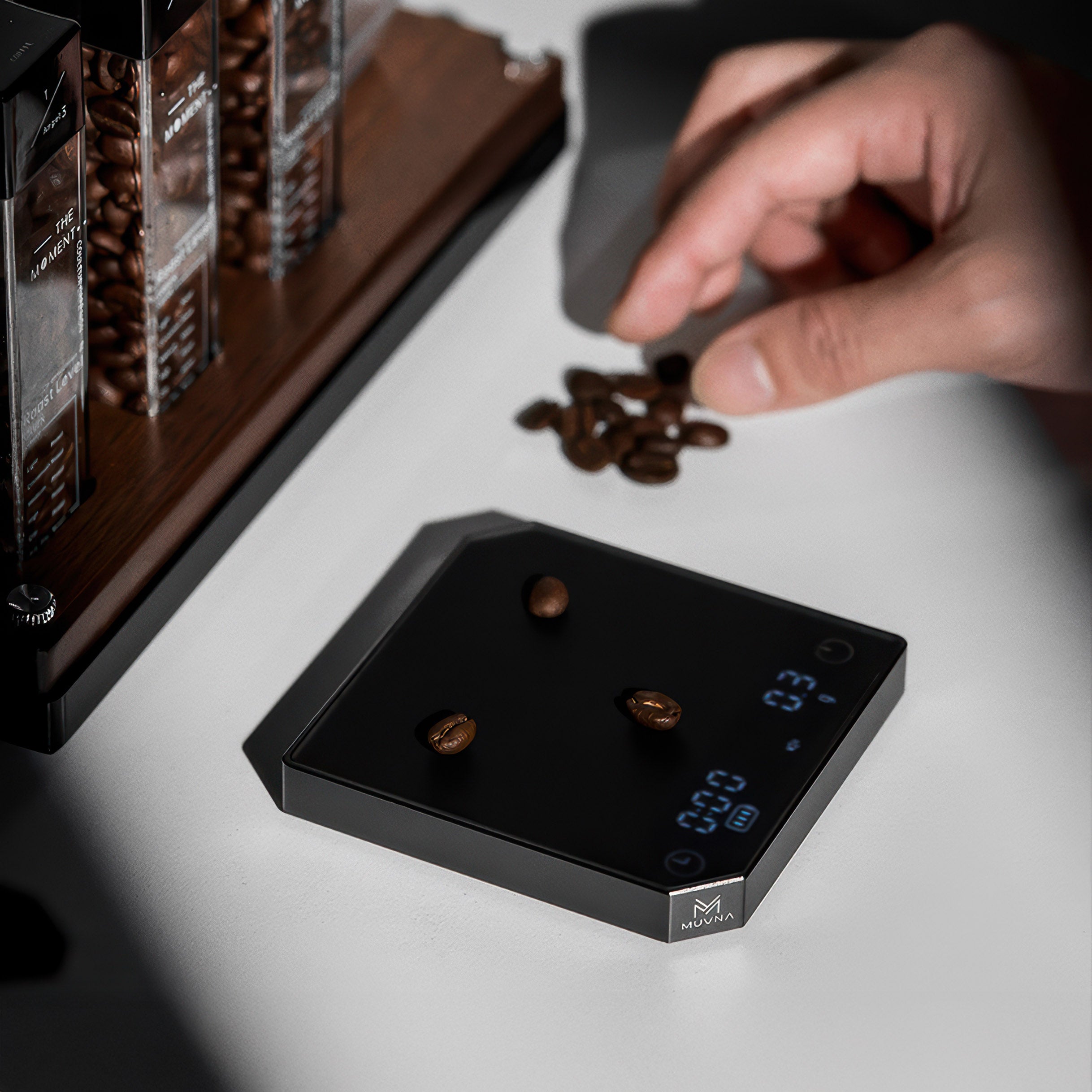 Precision Smart Espresso Coffee Scale with Timer - Compact Stainless Steel Digital Kitchen Scale for Pour Over, Drip Coffee & Home Brewing - Perfect Barista Tool for Coffee Enthusiasts