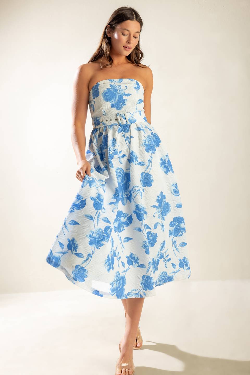 Honestlyy Love Woven Midi Dress - Flowy Summer Dress for Women, Casual Boho Chic Dress for Beach, Vacation & Date Night