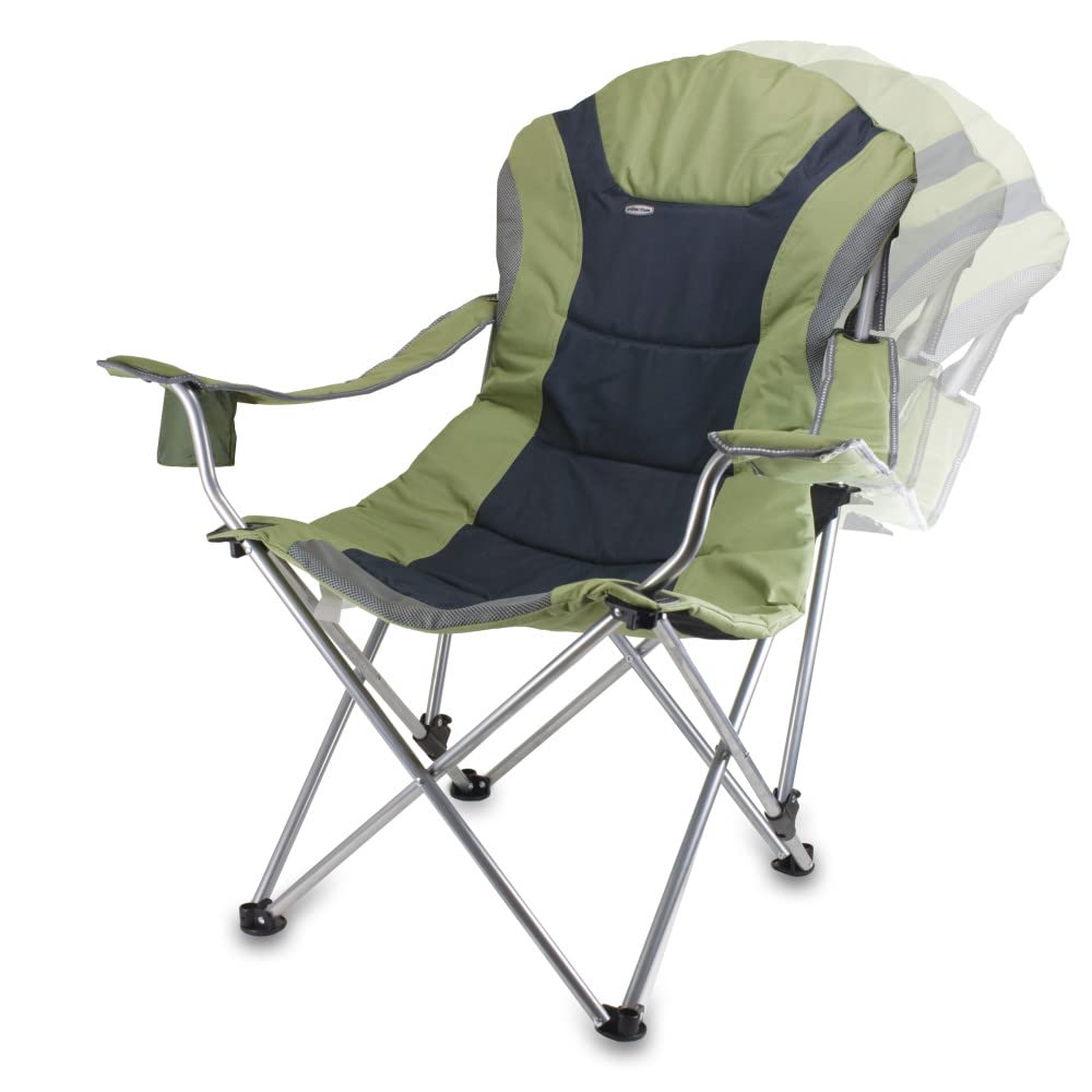 PICNIC TIME NCAA Arkansas Razorbacks Reclining Camp Chair - Portable Folding Beach Chair for Adults with Carry Bag - Perfect for Tailgating, Camping, Beach & Outdoor Events