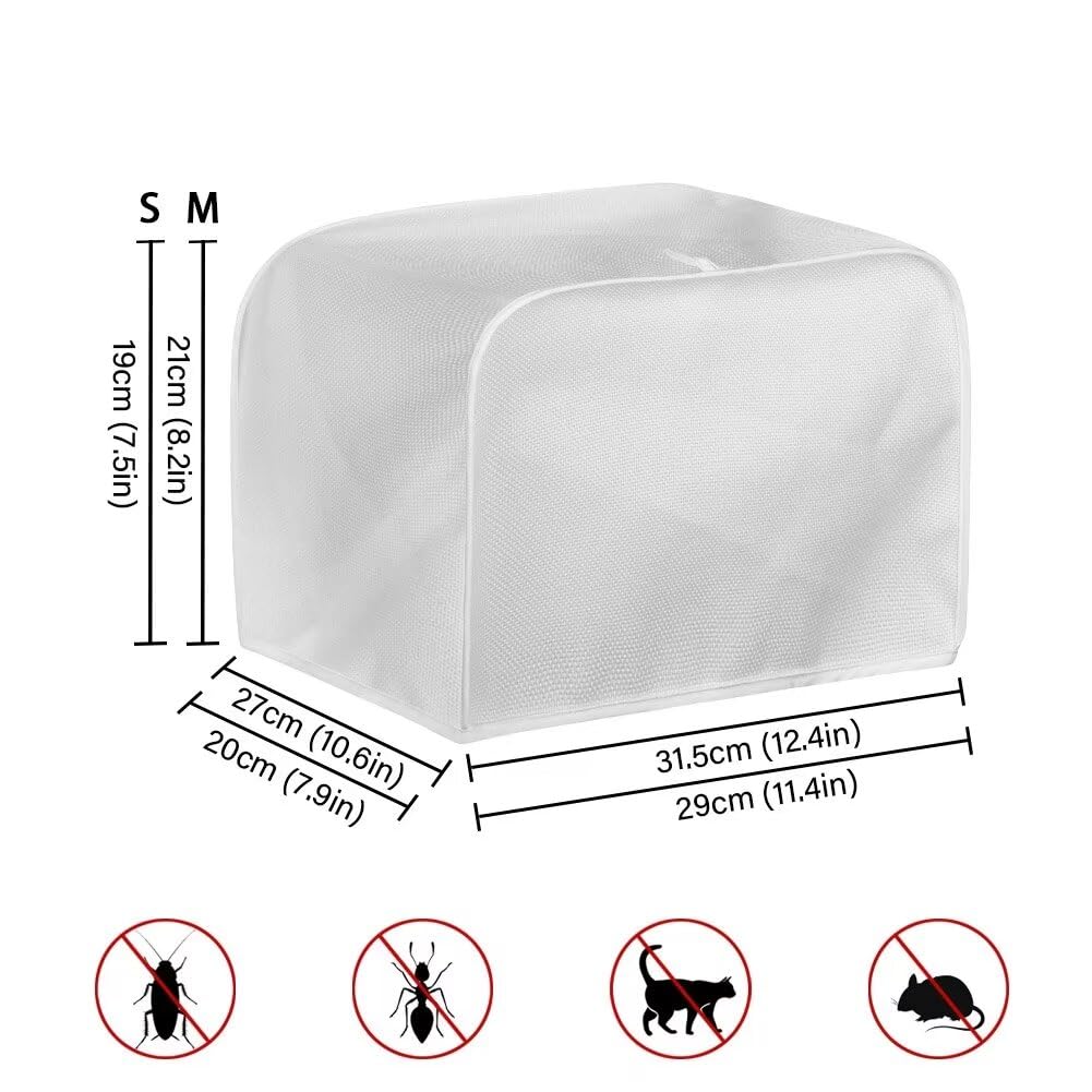 ZDCUSTOM Coffee Time Toaster & Microwave Oven Dust Cover - Machine Washable Dustproof Protector for Kitchen Appliances | Keep Toasters Clean from Dust & Fingerprints | Perfect for Home, Office & Cafe Use