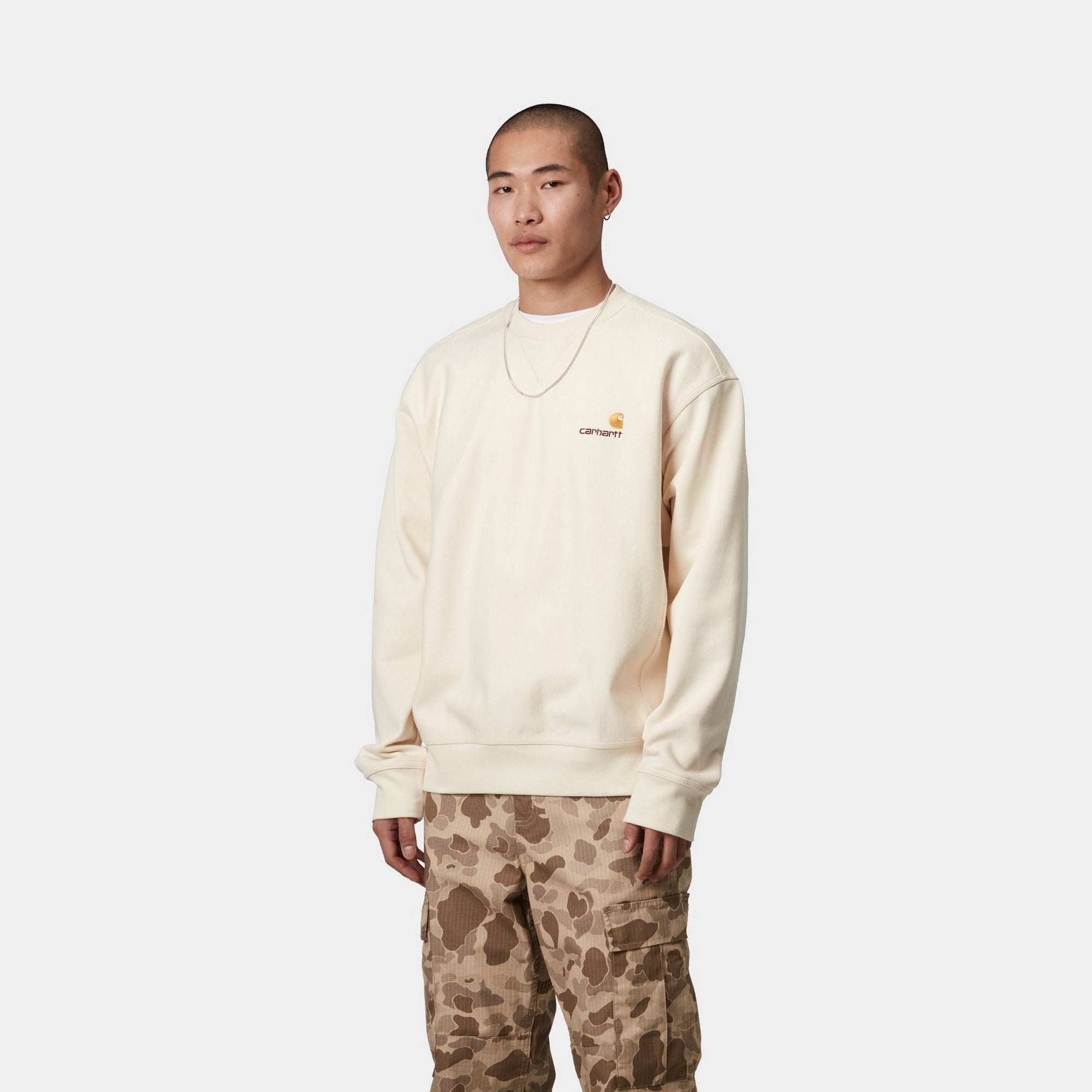 American Script Sweatshirt | Natural Cotton Pullover | Cozy Casual Wear for Women & Men | Perfect for Streetwear, Loungewear & Everyday Outfits