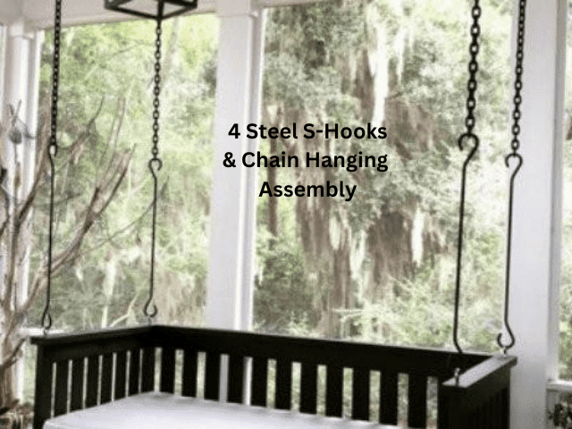 **NEW** Edisto Swing Bed - Outdoor Porch Swing with Weather-Resistant Cushions - Perfect for Patio, Garden, and Backyard Relaxation