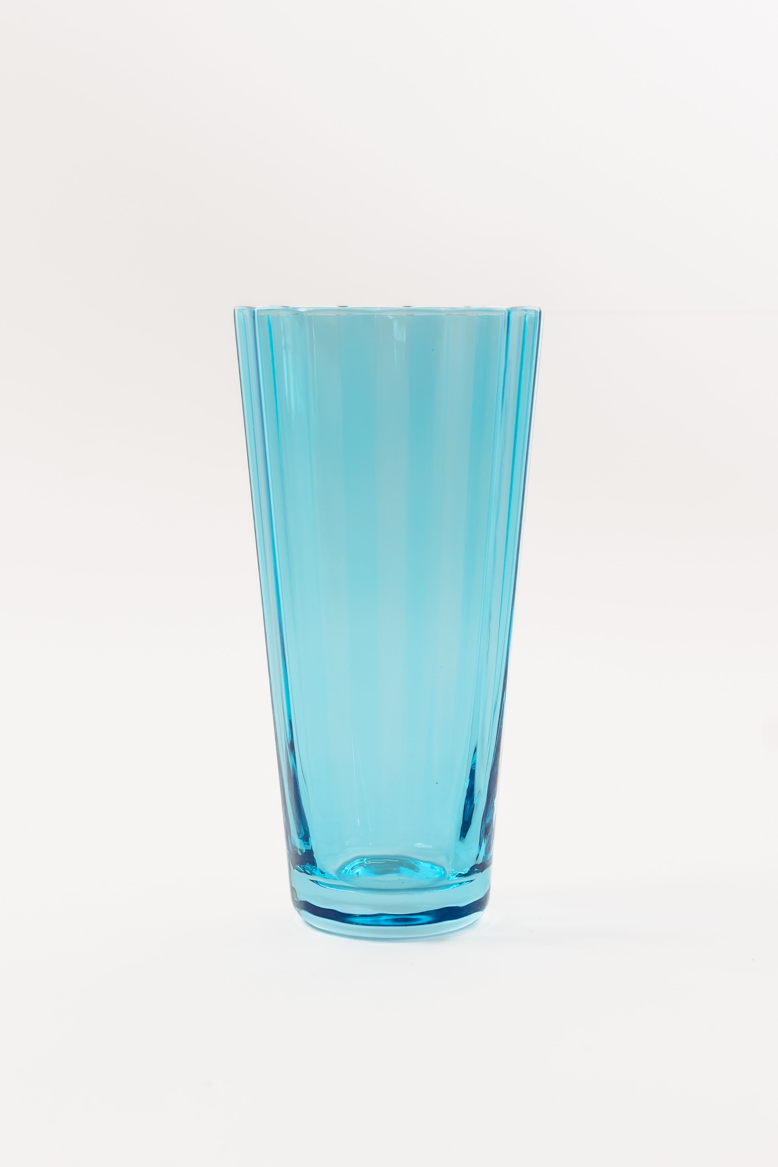Estelle Colored Sunday Highball Glasses Set of 6 - Ocean Blue | Elegant Drinkware for Cocktails, Iced Tea & Entertaining | Perfect for Home Bars, Parties & Gifts