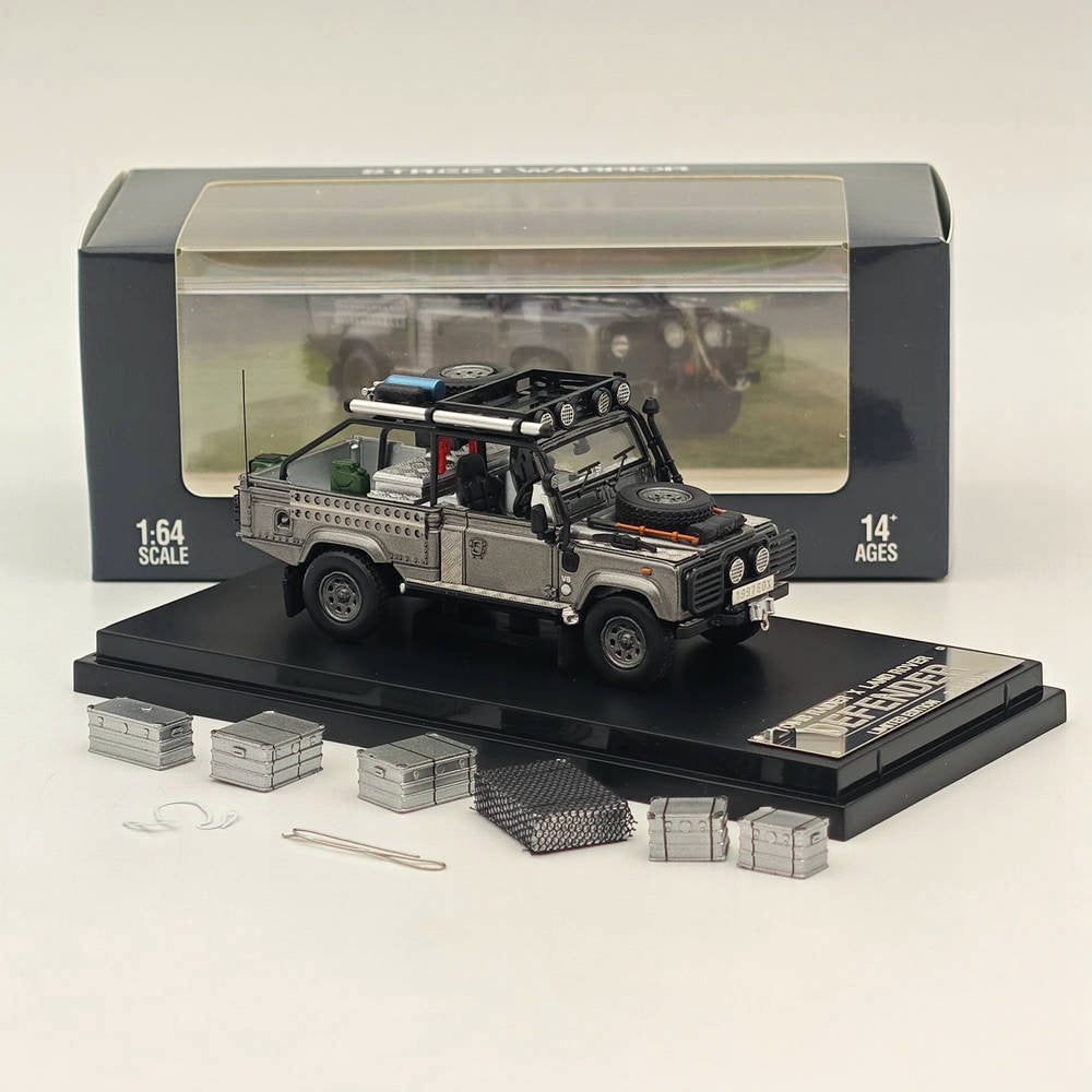1:64 Scale SW Land Rover Defender 110 SUV Pickup Off-Road Vehicle Diecast Model Car - Premium Collectible for Display, Gifts & RC Car Enthusiasts | Home Office Decoration, Toy Car Collection Showcase