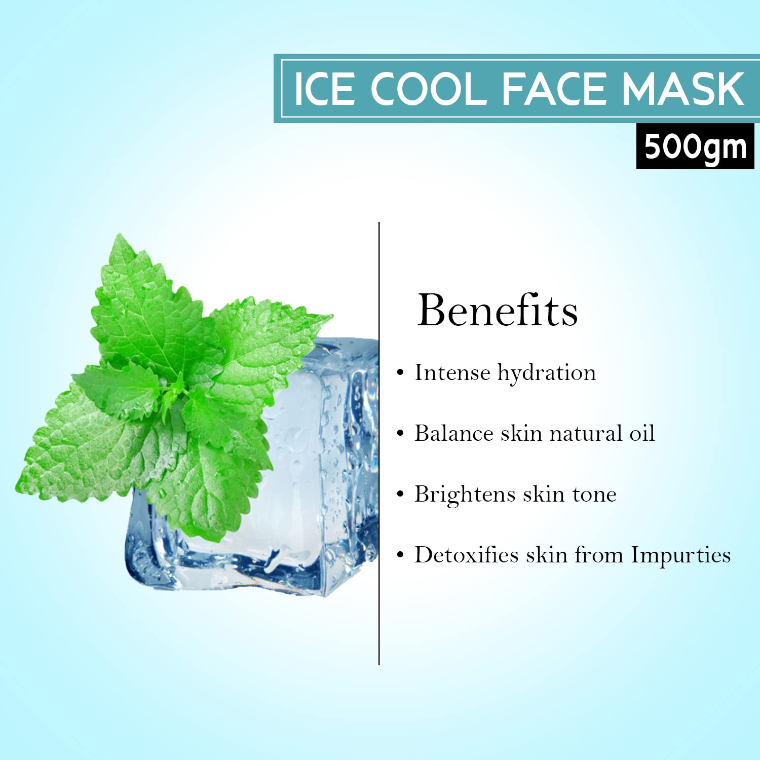 Pink Root Ice Cool Face Mask - Hydrating & Rejuvenating for All Skin Types, 500g - Perfect for Spa Days & At-Home Skincare Routine